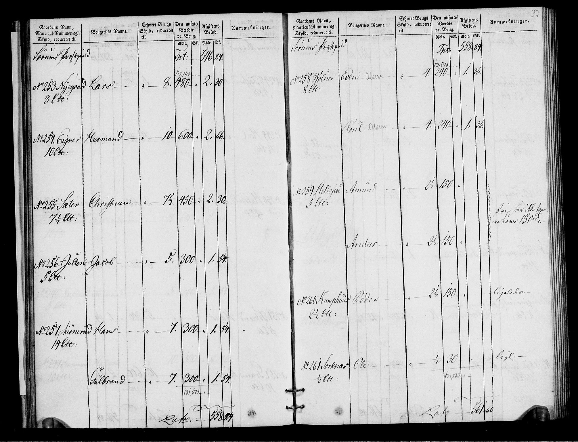 Rentekammeret inntil 1814, Realistisk ordnet avdeling, AV/RA-EA-4070/N/Ne/Nea/L0018: Nedre Romerike fogderi. Oppebørselsregister, 1803-1804, p. 38