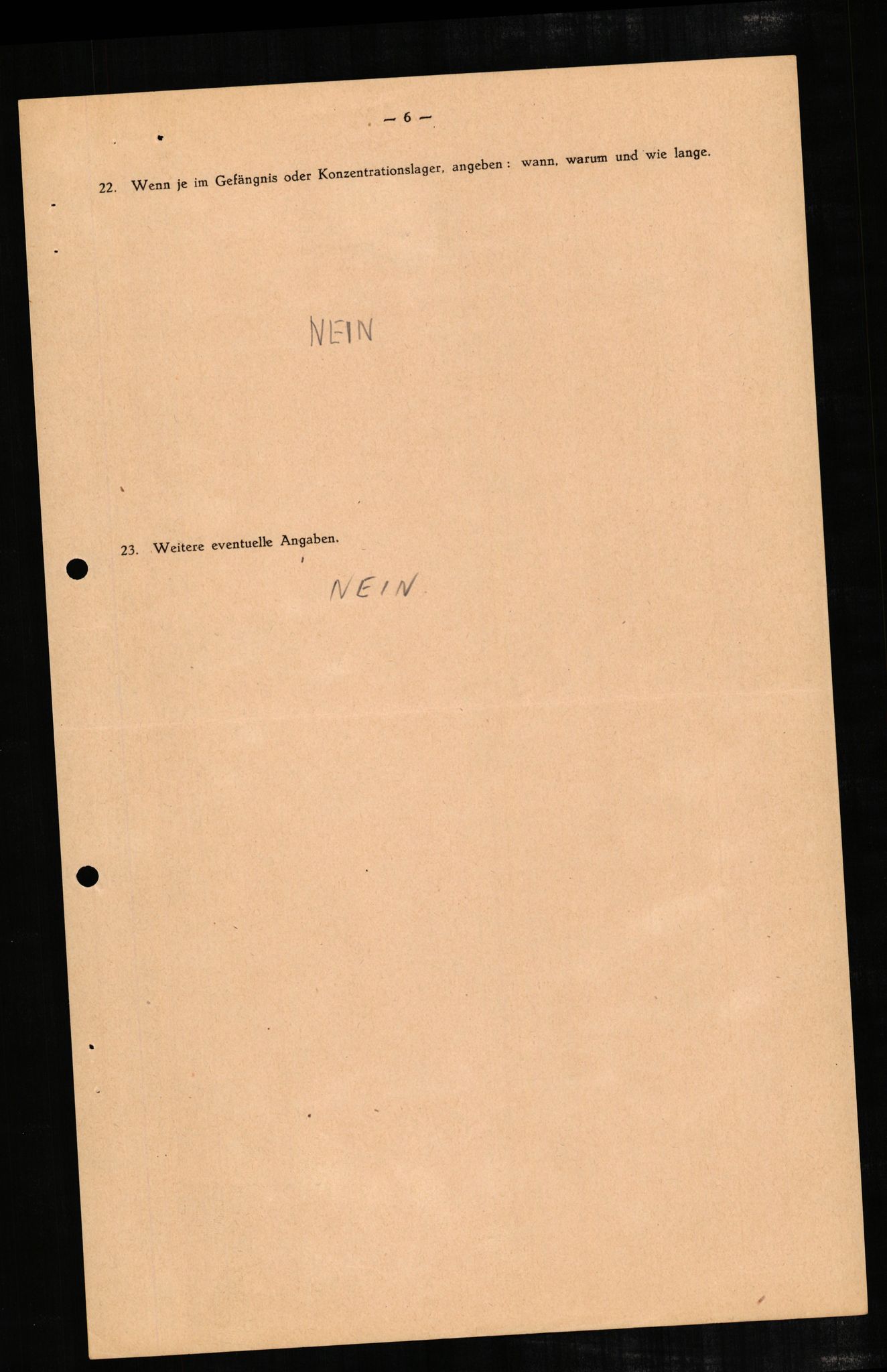 Forsvaret, Forsvarets overkommando II, AV/RA-RAFA-3915/D/Db/L0004: CI Questionaires. Tyske okkupasjonsstyrker i Norge. Tyskere., 1945-1946, p. 441