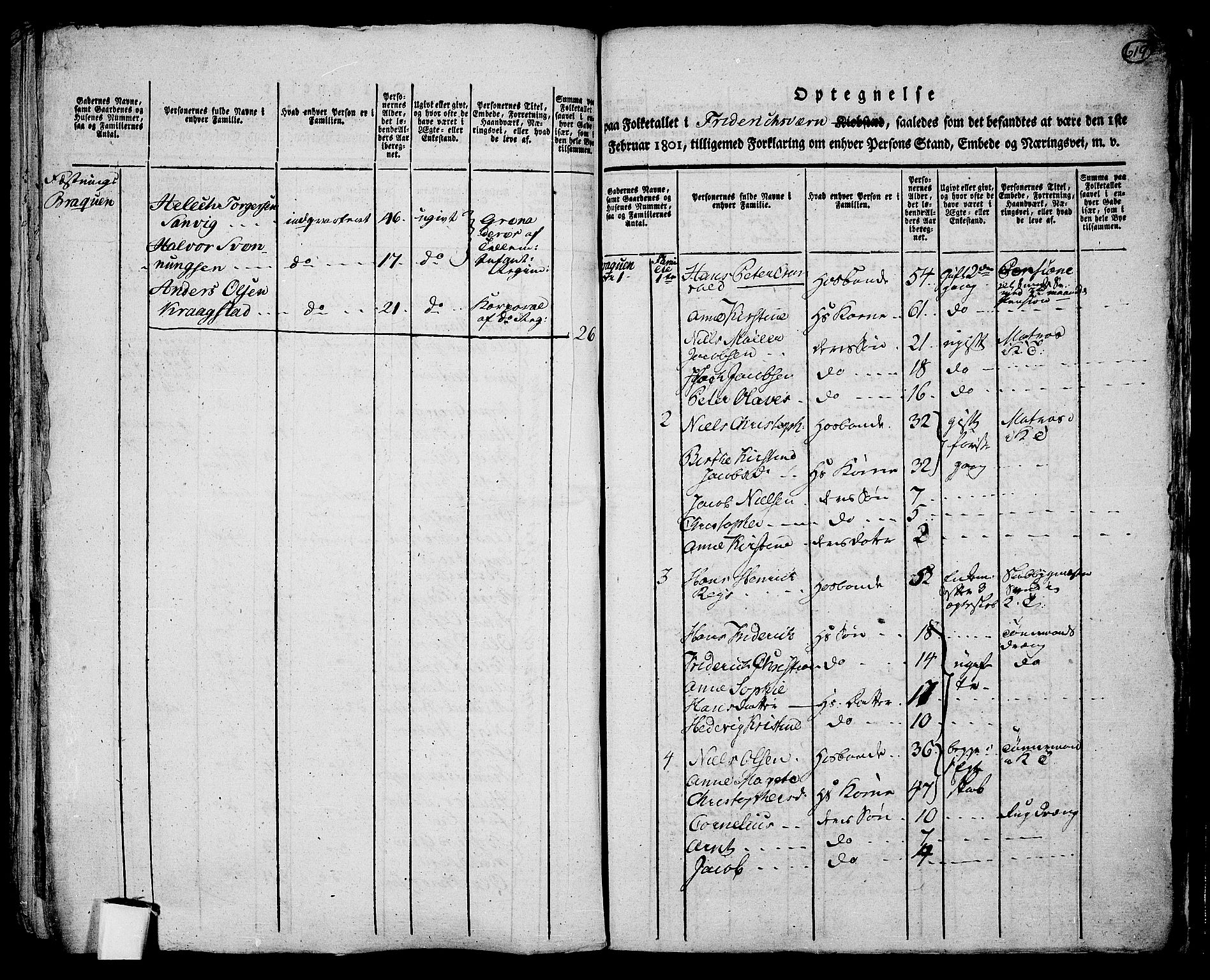 RA, 1801 census for 0708P Fredriksvern, 1801, p. 618b-619a