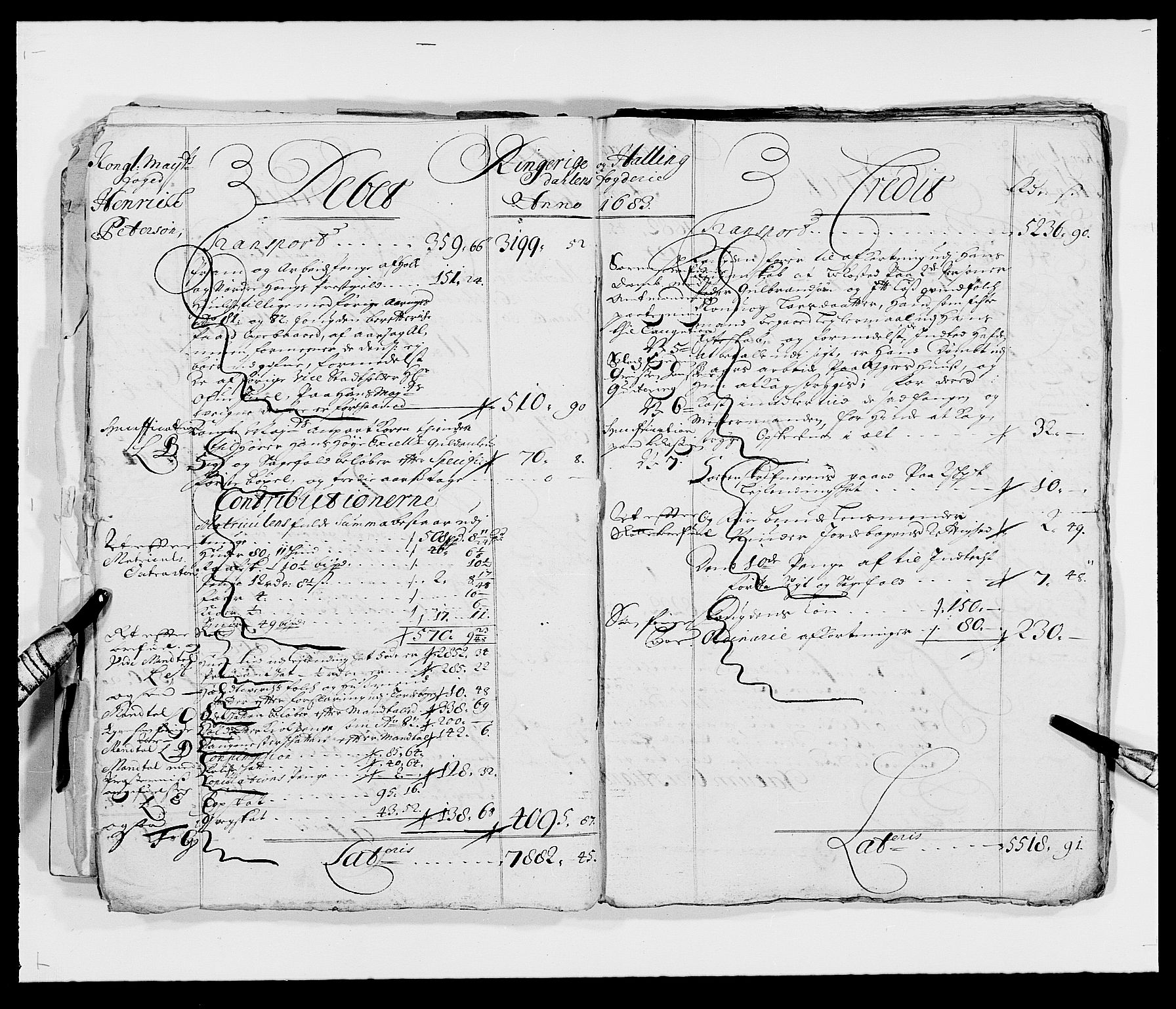 Rentekammeret inntil 1814, Reviderte regnskaper, Fogderegnskap, RA/EA-4092/R21/L1445: Fogderegnskap Ringerike og Hallingdal, 1681-1689, p. 10