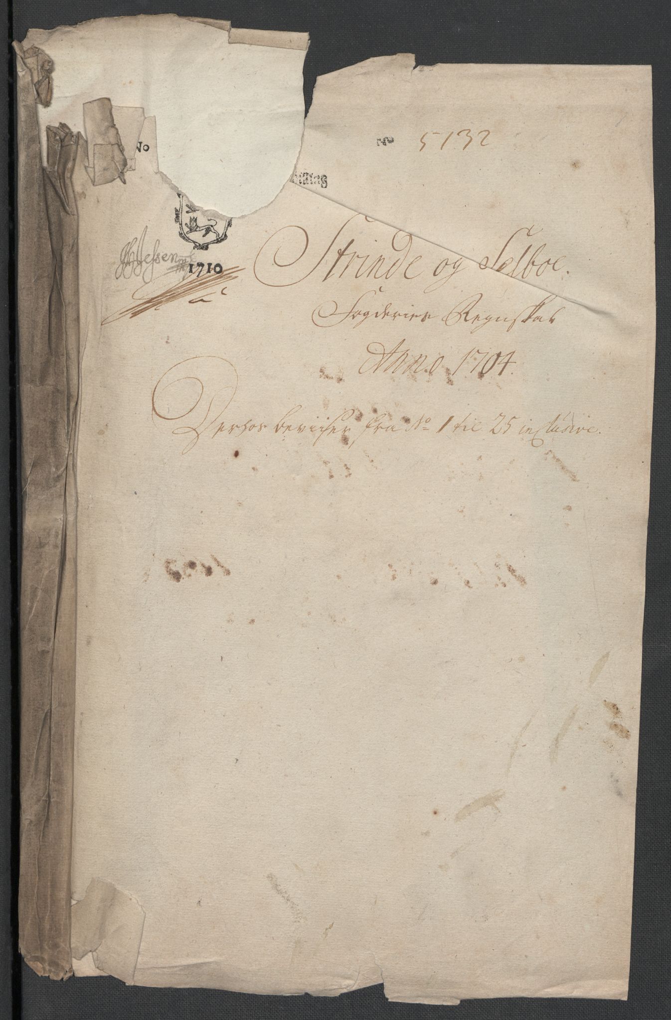 Rentekammeret inntil 1814, Reviderte regnskaper, Fogderegnskap, AV/RA-EA-4092/R61/L4109: Fogderegnskap Strinda og Selbu, 1704-1706, p. 3