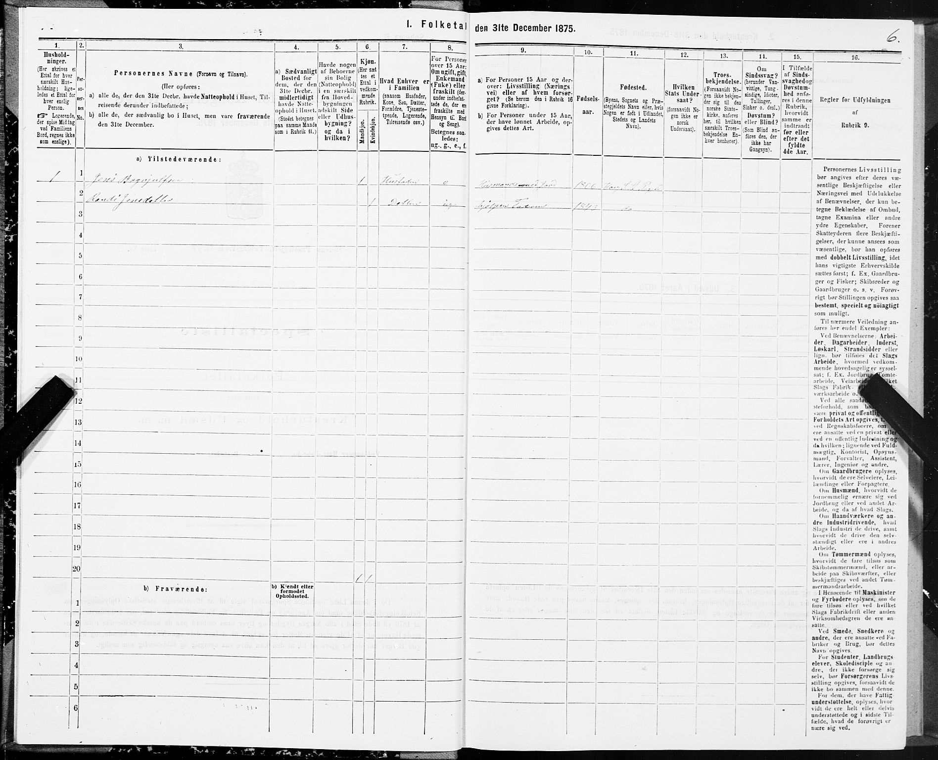 SAT, 1875 census for 1648P Støren, 1875, p. 5006