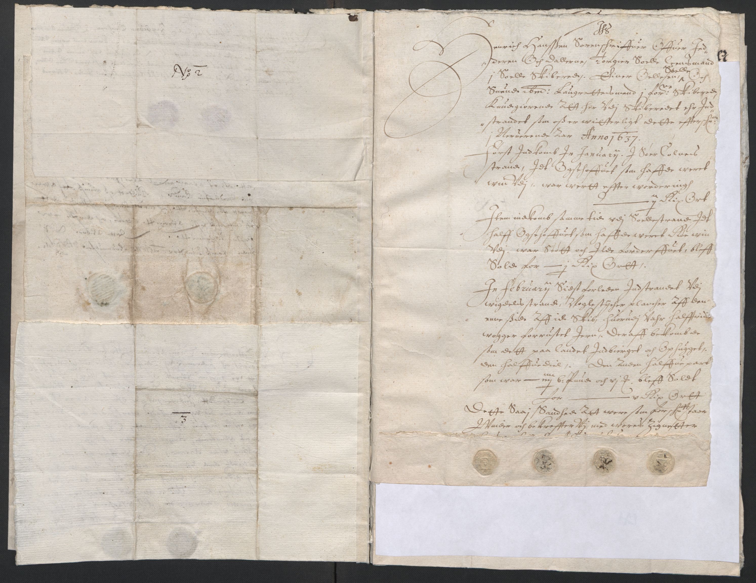 Rentekammeret inntil 1814, Reviderte regnskaper, Lensregnskaper, AV/RA-EA-5023/R/Rb/Rbs/L0020: Stavanger len, 1635-1637