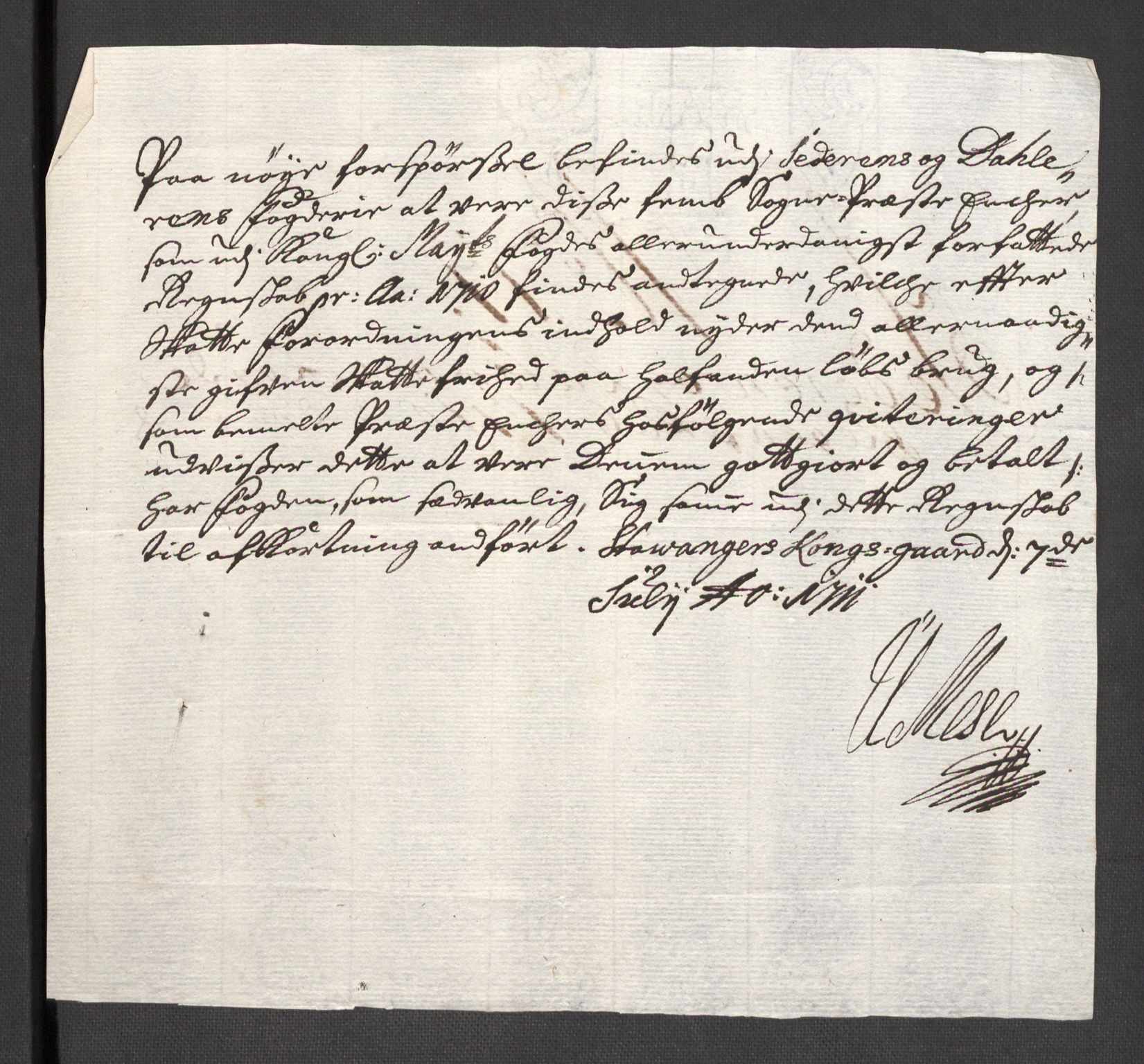 Rentekammeret inntil 1814, Reviderte regnskaper, Fogderegnskap, RA/EA-4092/R46/L2734: Fogderegnskap Jæren og Dalane, 1709-1710, p. 167