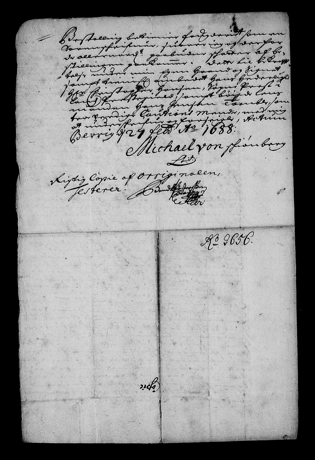 Stattholderembetet 1572-1771, AV/RA-EA-2870/Af/L0003: Avskrifter av vedlegg til originale supplikker, nummerert i samsvar med supplikkbøkene, 1689-1691, p. 180