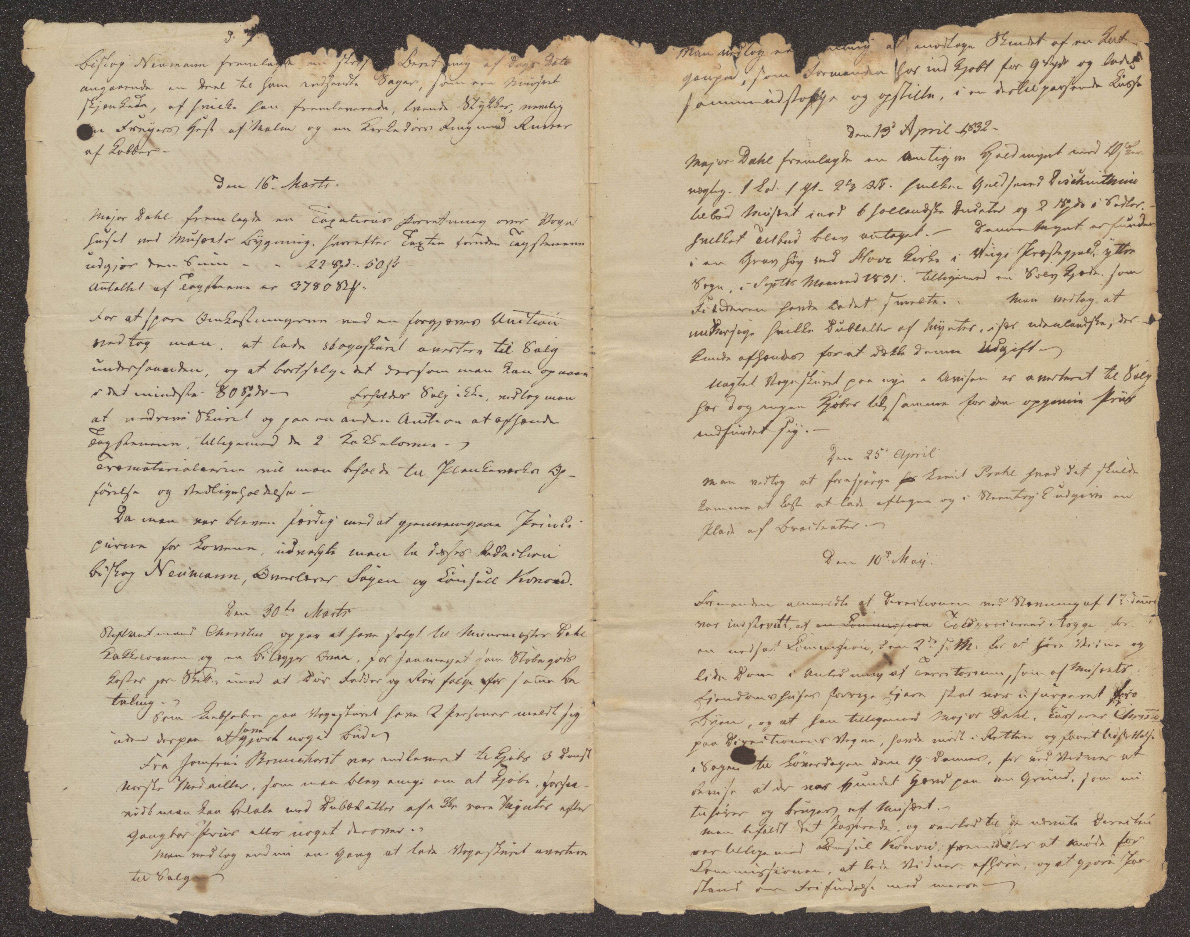 Bergens Museum, UMB/A007/A/Aa/L0003: Forhandlingsprotokoll , 1832-1833