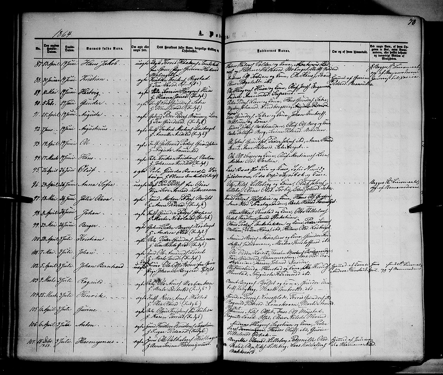 Elverum prestekontor, AV/SAH-PREST-044/H/Ha/Haa/L0010: Parish register (official) no. 10, 1857-1868, p. 73