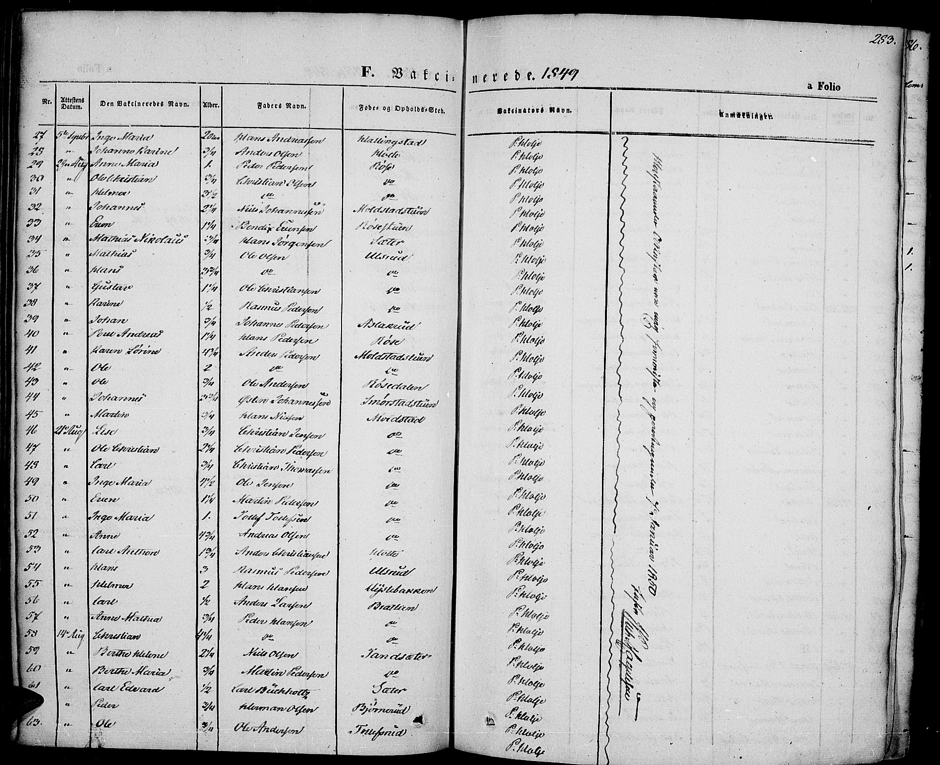 Vestre Toten prestekontor, AV/SAH-PREST-108/H/Ha/Haa/L0004: Parish register (official) no. 4, 1844-1849, p. 283