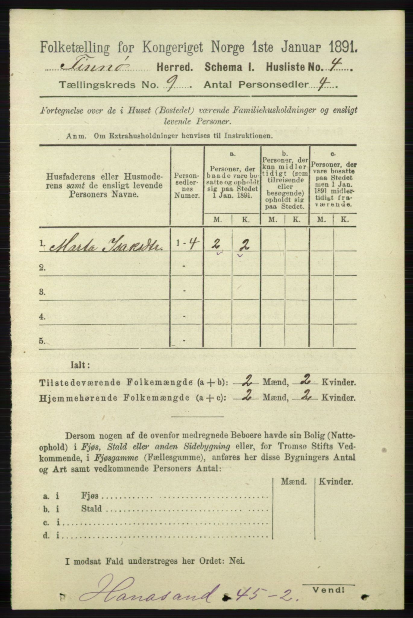 RA, 1891 census for 1141 Finnøy, 1891, p. 1851