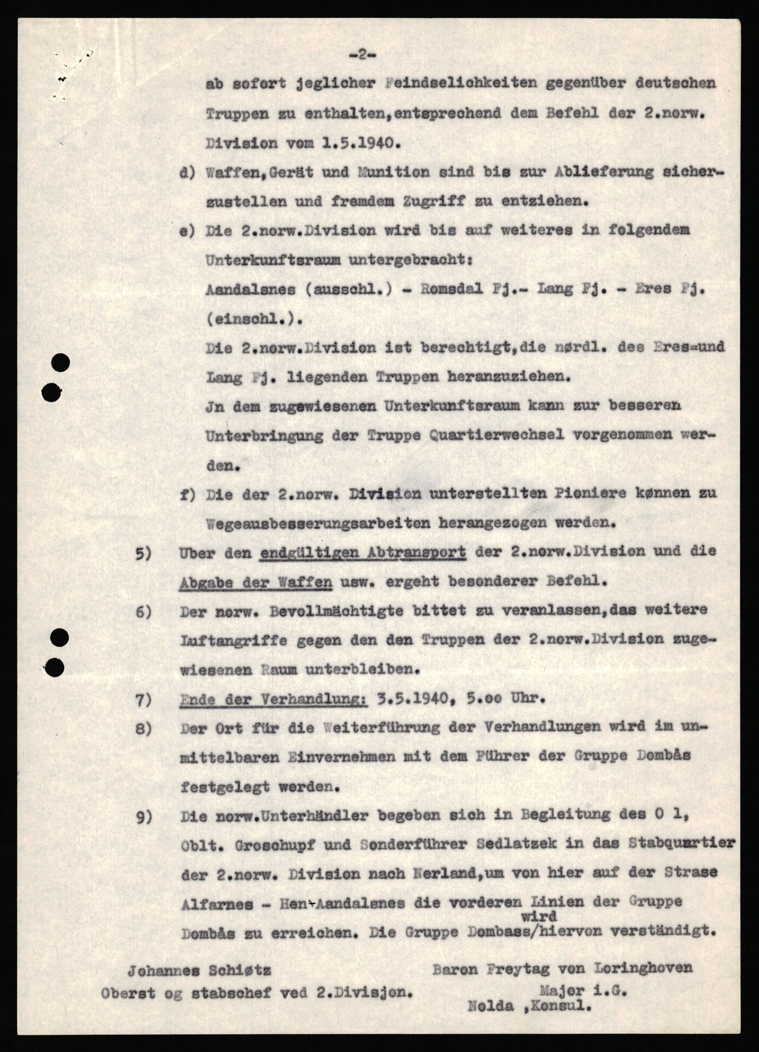 Forsvaret, Forsvarets krigshistoriske avdeling, AV/RA-RAFA-2017/Y/Yf/L0198: II-C-11-2100  -  Kapitulasjonen i 1940, 1940, p. 375