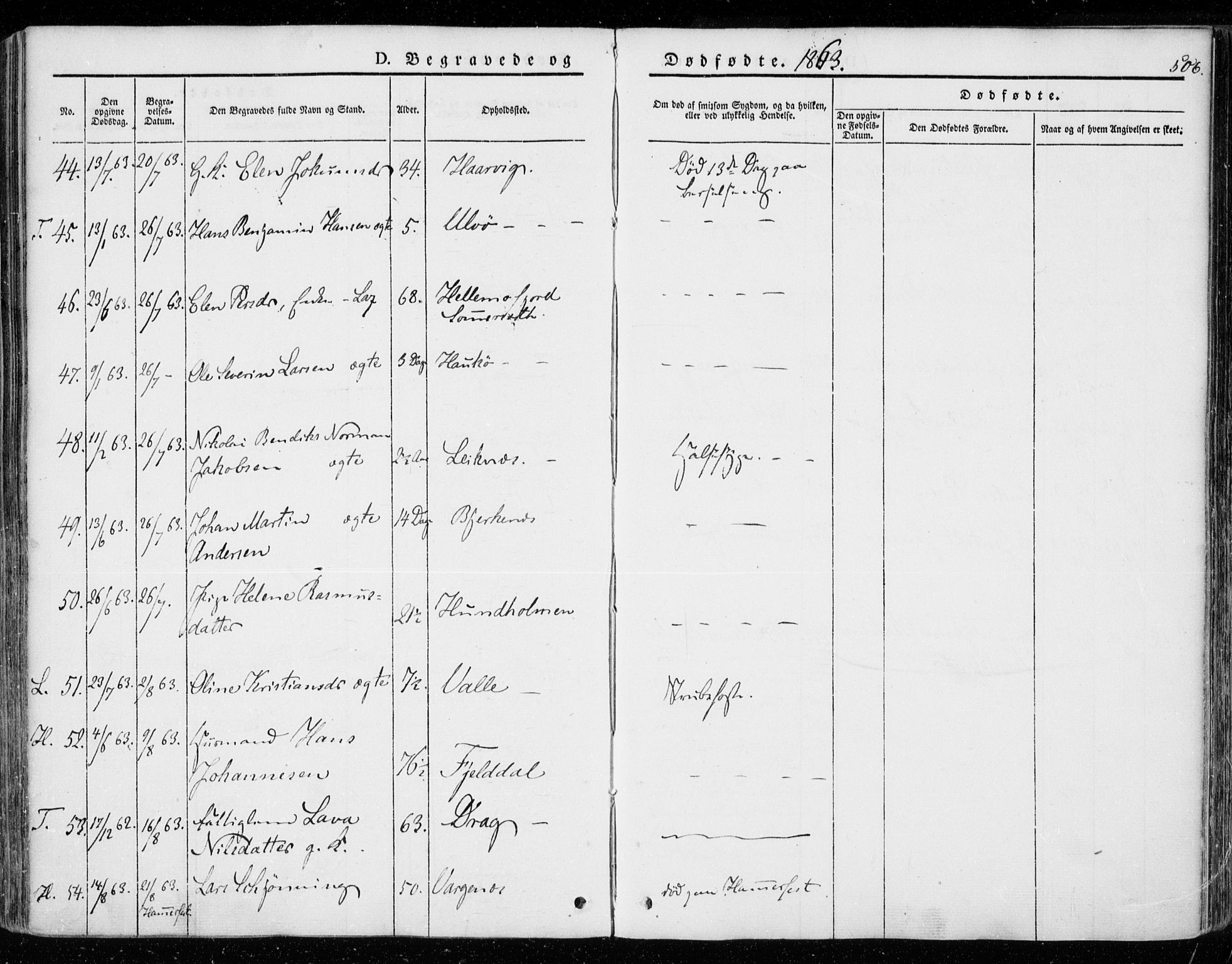 Ministerialprotokoller, klokkerbøker og fødselsregistre - Nordland, AV/SAT-A-1459/872/L1033: Parish register (official) no. 872A08, 1840-1863, p. 506