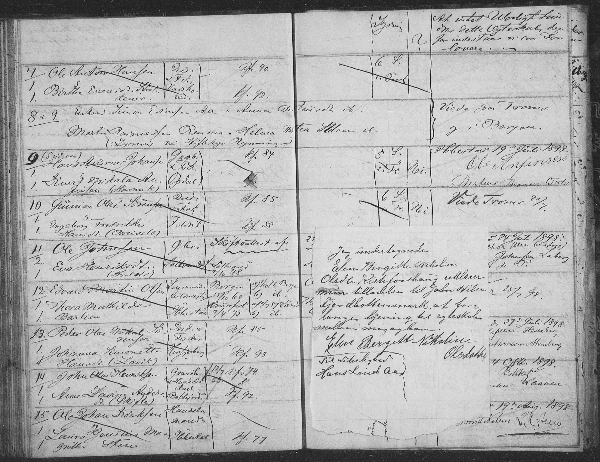 Ibestad sokneprestembete, AV/SATØ-S-0077/I/Ie/L0066: Banns register no. 66, 1888-1904