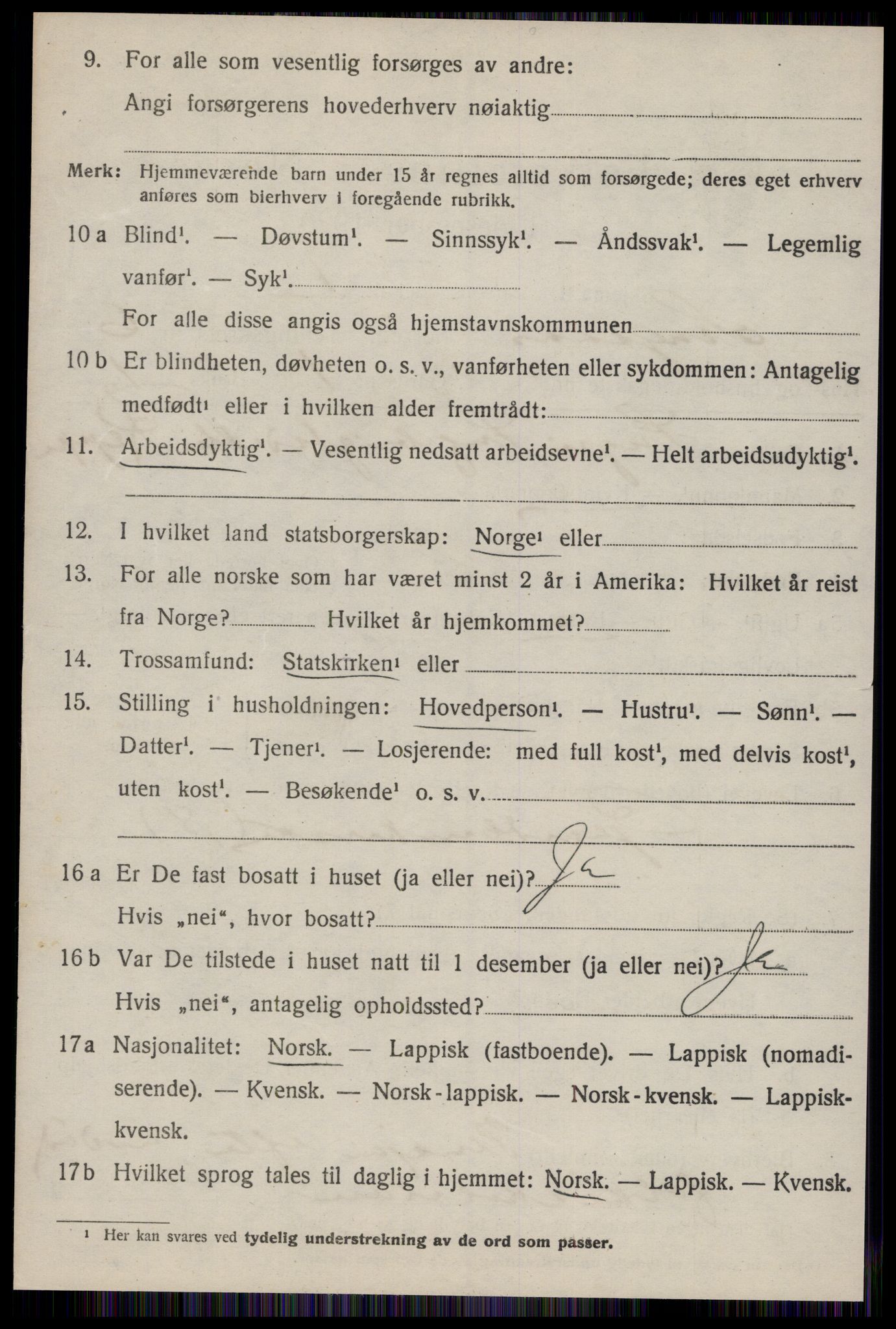 SAT, 1920 census for Singsås, 1920, p. 3350