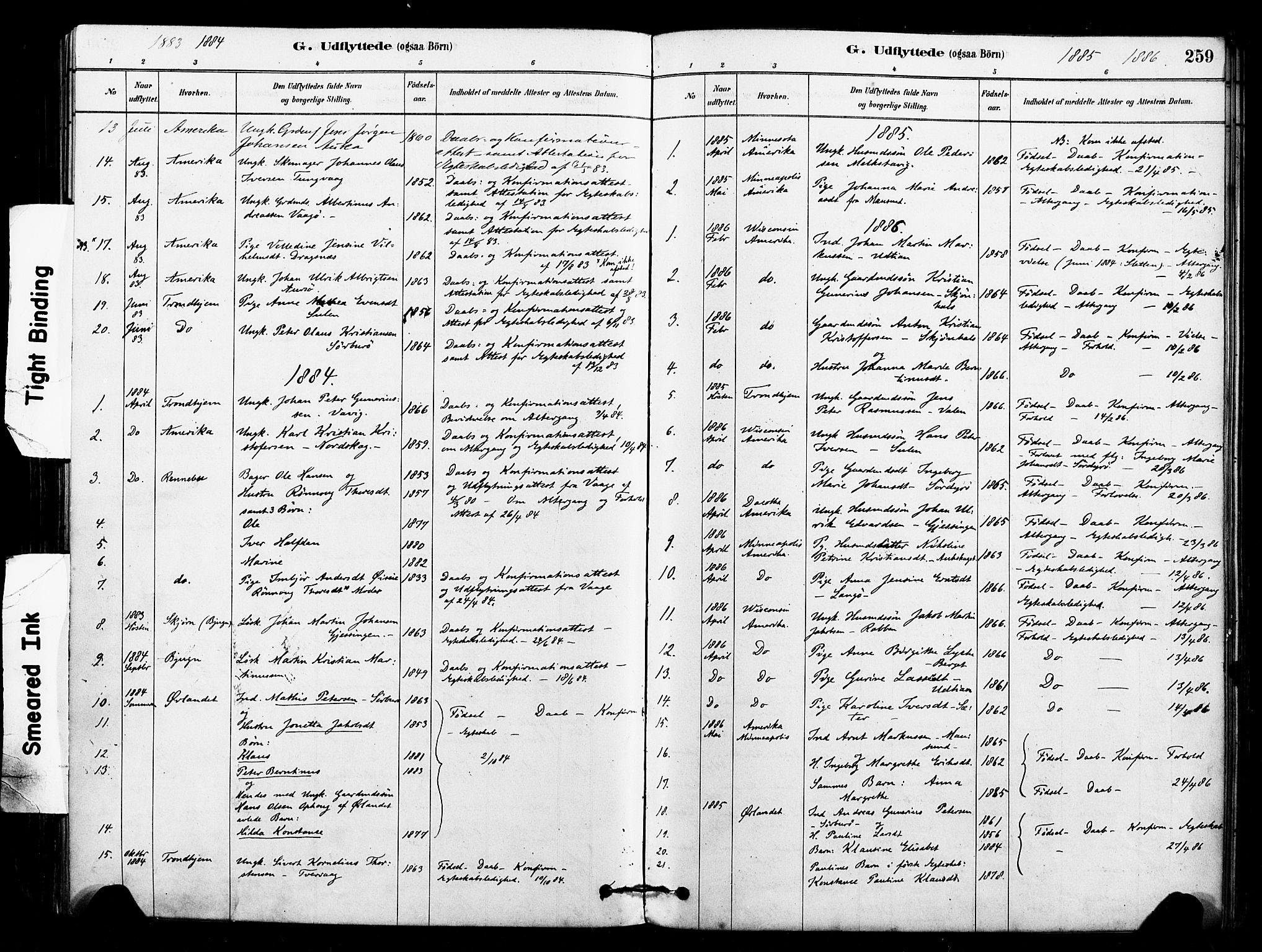 Ministerialprotokoller, klokkerbøker og fødselsregistre - Sør-Trøndelag, SAT/A-1456/640/L0578: Parish register (official) no. 640A03, 1879-1889, p. 259