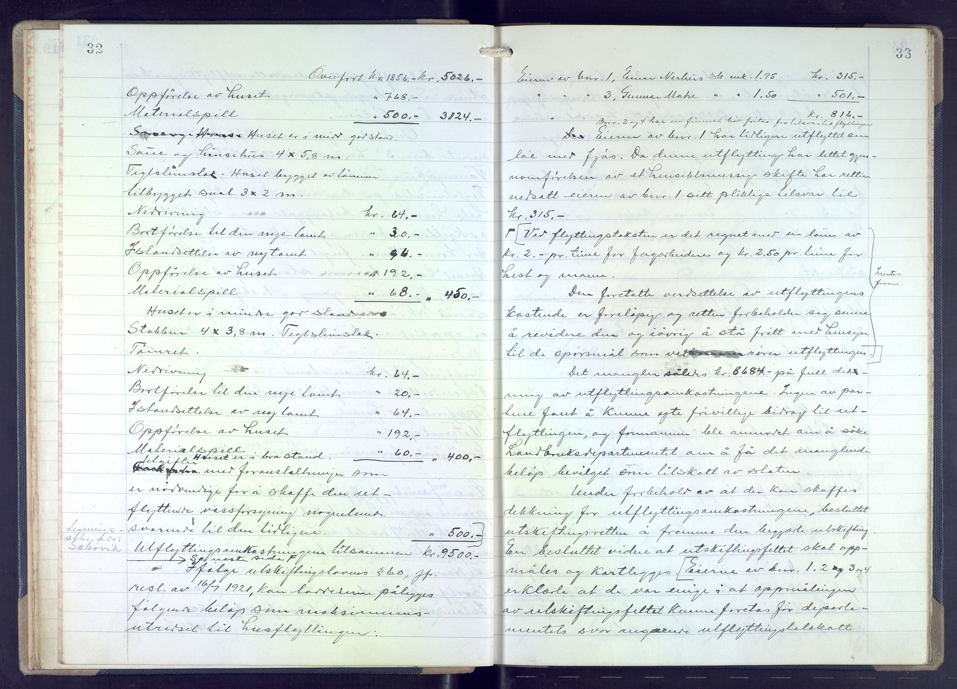Hordaland jordskiftedøme - VII Indre Sunnhordland jordskiftedistrikt, AV/SAB-A-7401/A/Aa/L0021: Forhandlingsprotokoll, 1945-1953, p. 32-33
