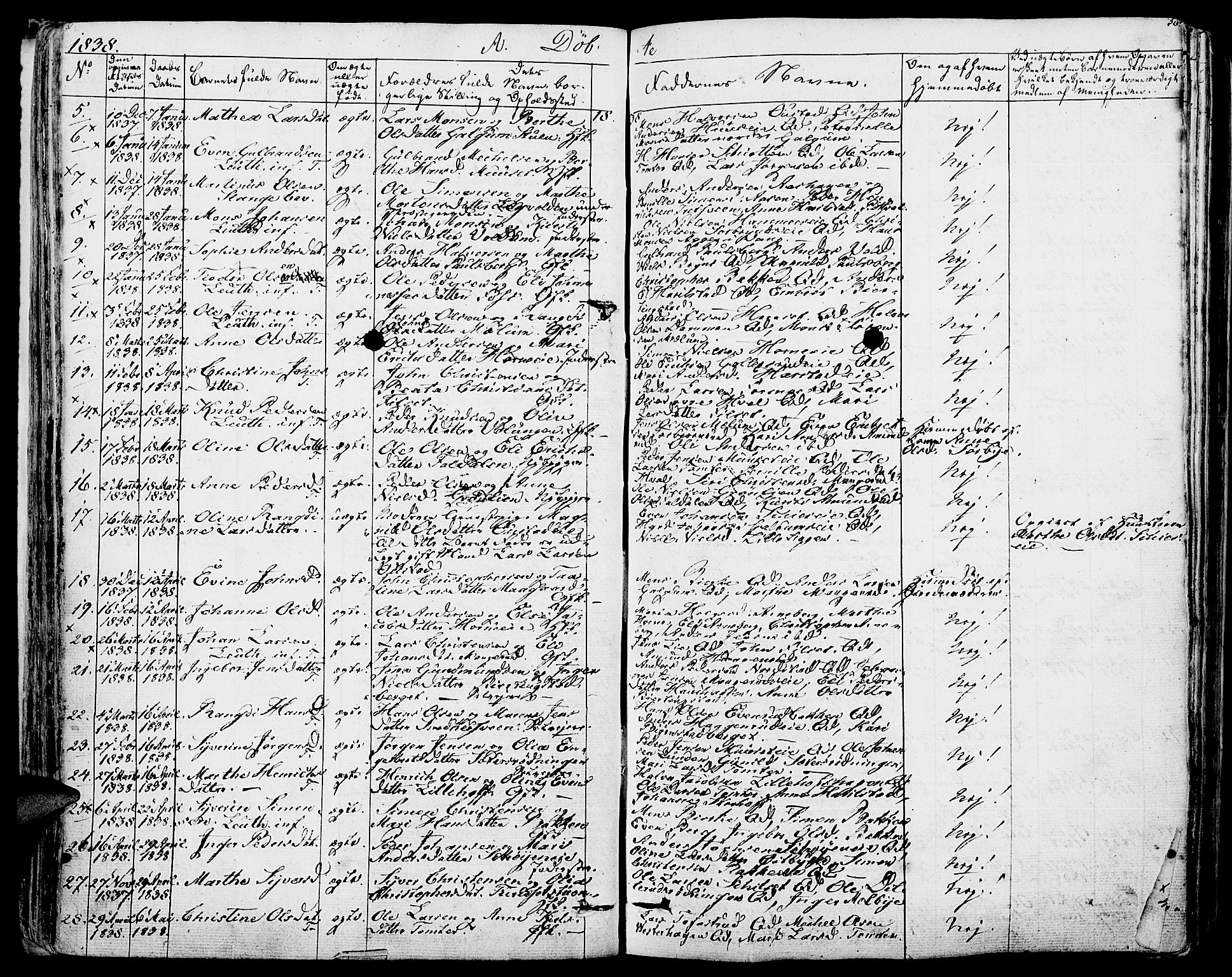 Romedal prestekontor, SAH/PREST-004/K/L0003: Parish register (official) no. 3, 1829-1846, p. 56