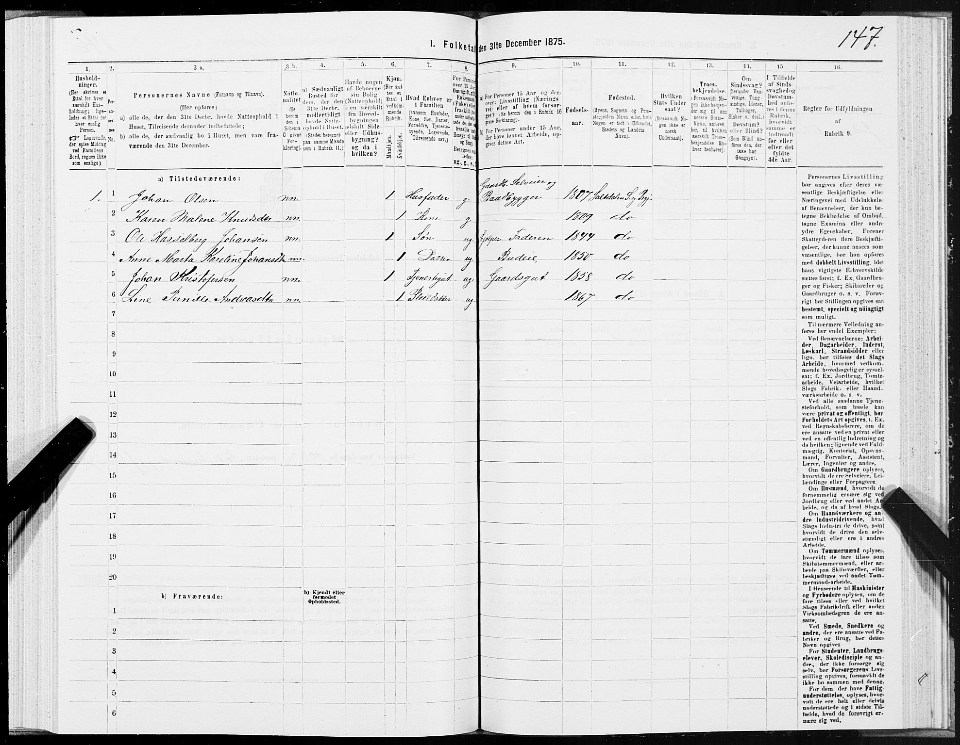 SAT, 1875 census for 1840P Saltdal, 1875, p. 2147
