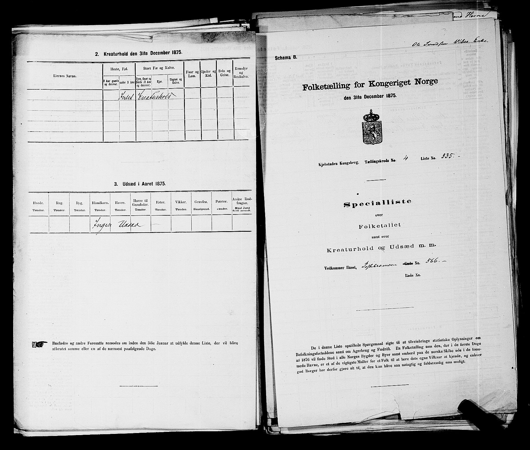 SAKO, 1875 census for 0604B Kongsberg/Kongsberg, 1875, p. 756