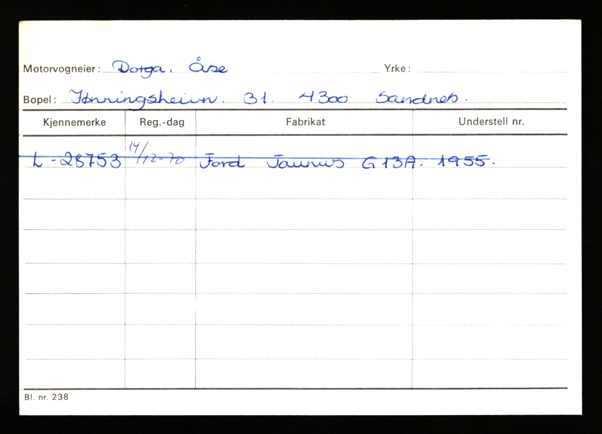 Stavanger trafikkstasjon, AV/SAST-A-101942/0/H/L0006: Dalva - Egersund, 1930-1971, p. 699