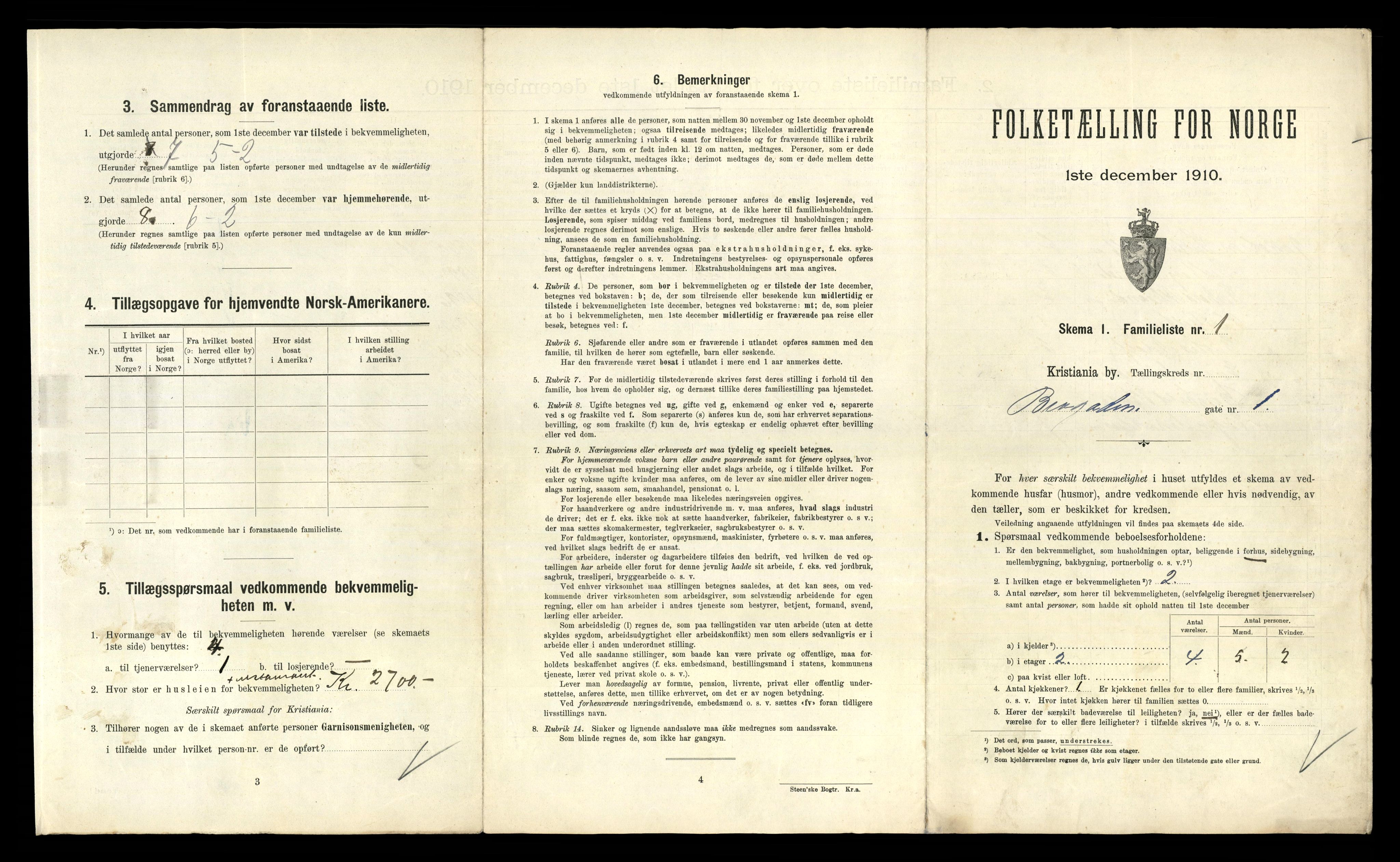 RA, 1910 census for Kristiania, 1910, p. 10263