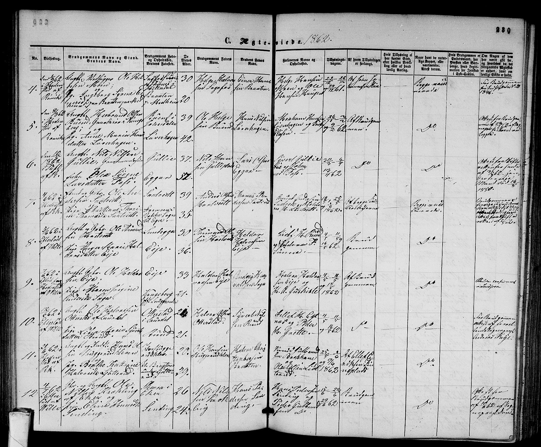 Sandsvær kirkebøker, AV/SAKO-A-244/G/Ga/L0005: Parish register (copy) no. I 5, 1857-1873, p. 230