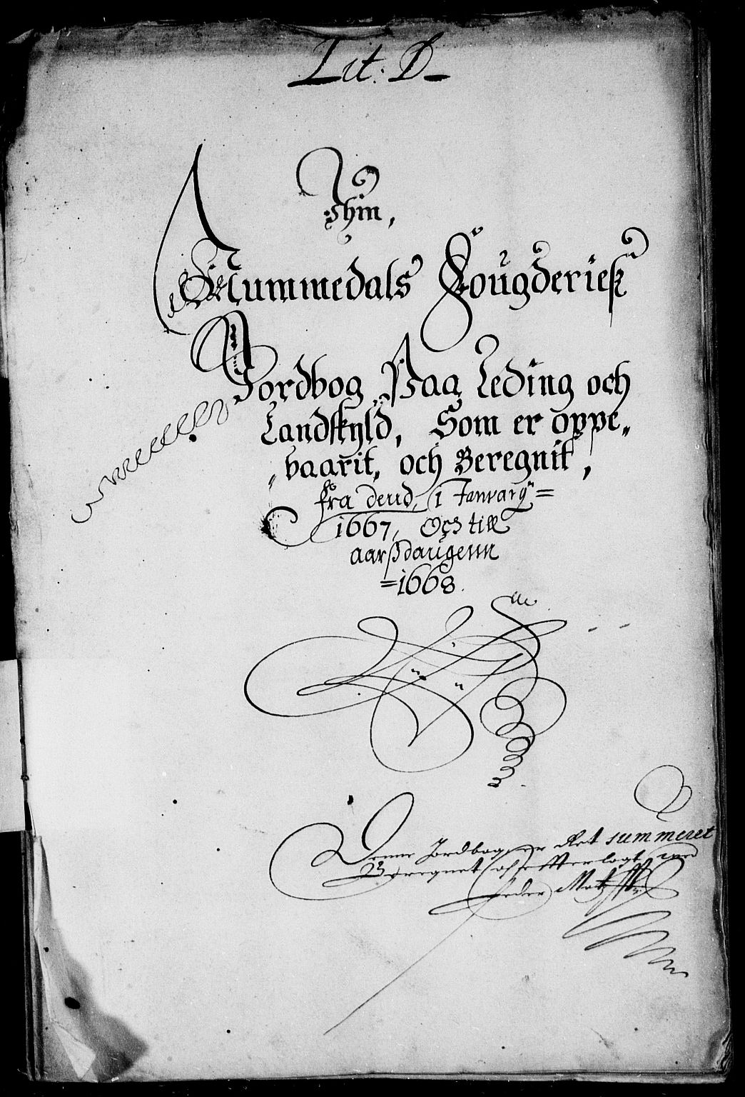 Rentekammeret inntil 1814, Reviderte regnskaper, Stiftamtstueregnskaper, Trondheim stiftamt og Nordland amt, AV/RA-EA-6044/R/Rd/L0020: Trondheim stiftamt, 1667