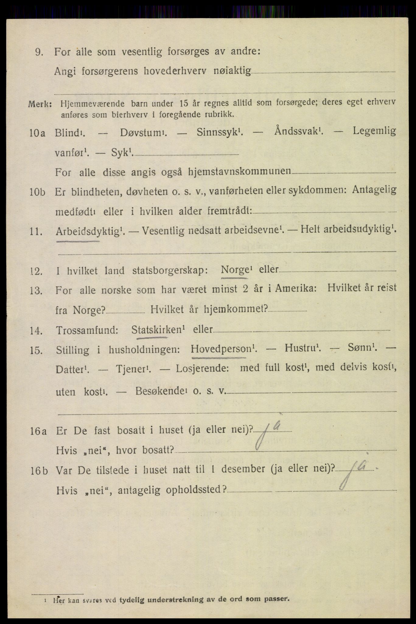 SAH, 1920 census for Hof, 1920, p. 2512