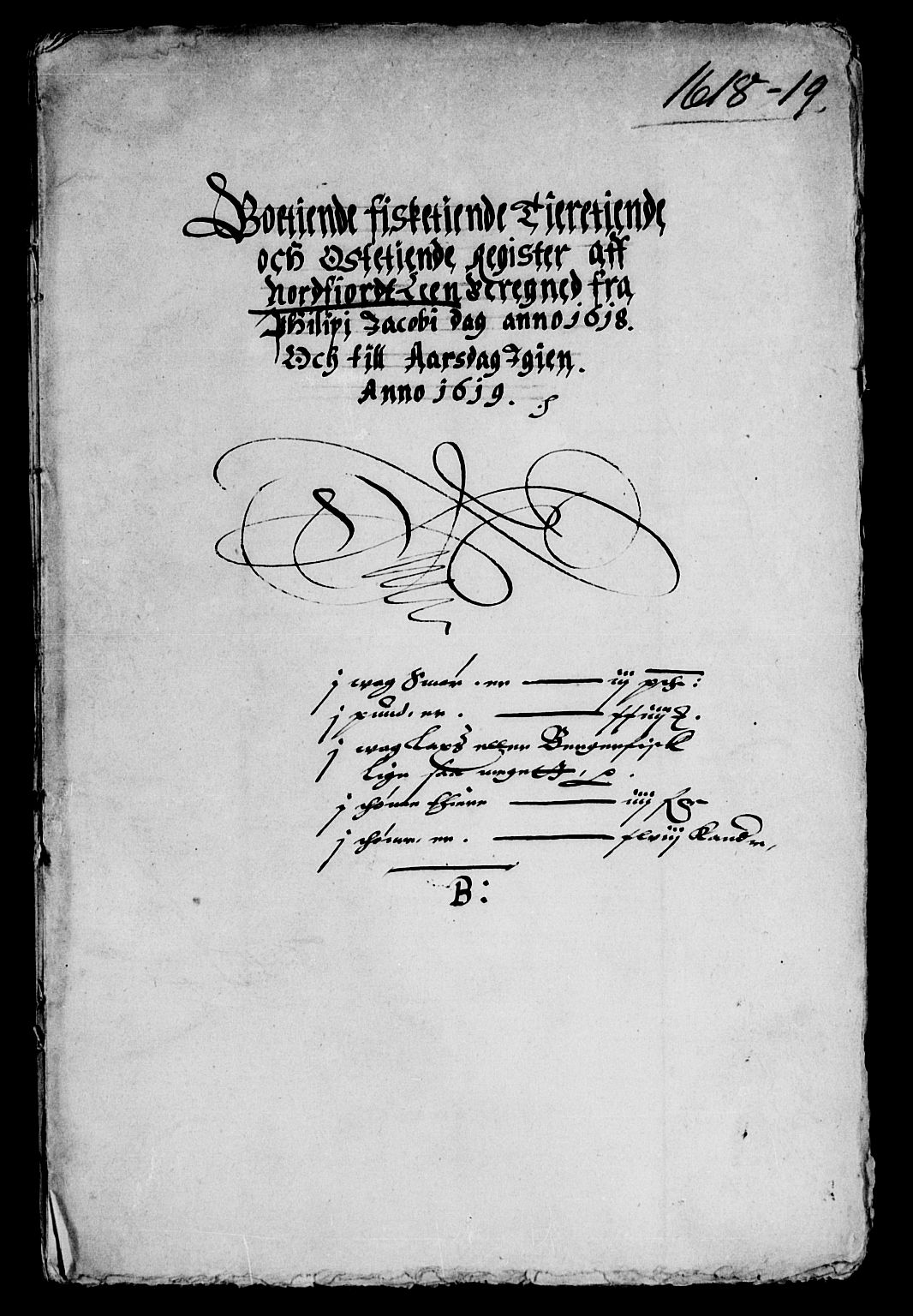 Rentekammeret inntil 1814, Reviderte regnskaper, Lensregnskaper, AV/RA-EA-5023/R/Rb/Rbt/L0026: Bergenhus len, 1618-1619