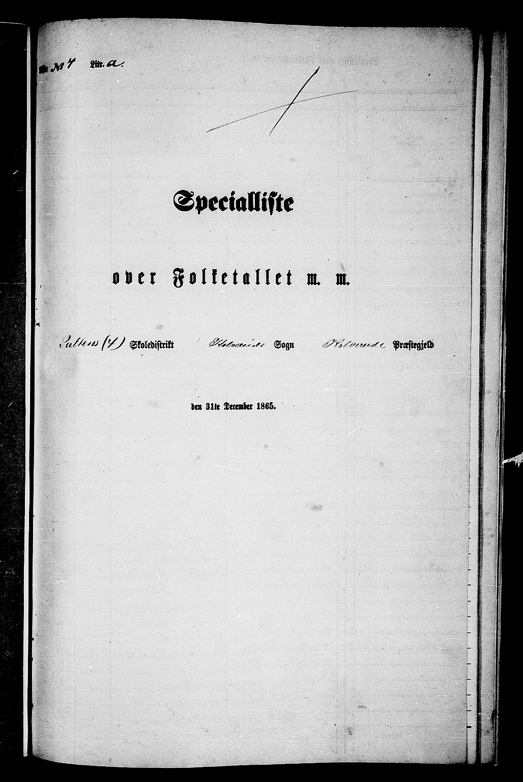 RA, 1865 census for Kolvereid, 1865, p. 78