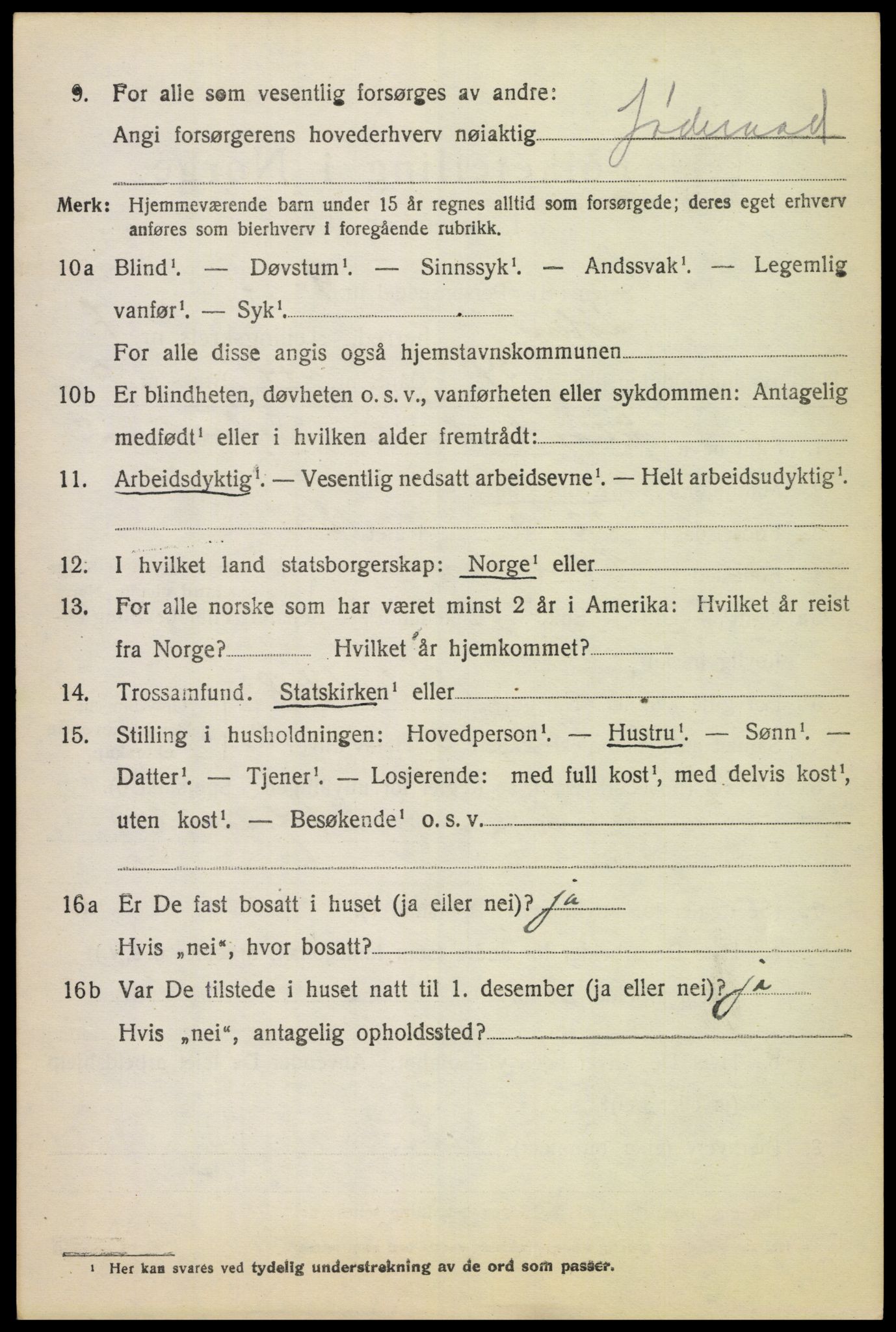 SAH, 1920 census for Løten, 1920, p. 14228