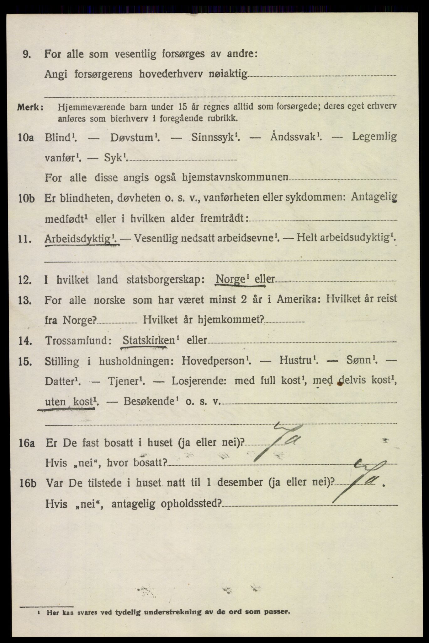 SAH, 1920 census for Folldal, 1920, p. 2074