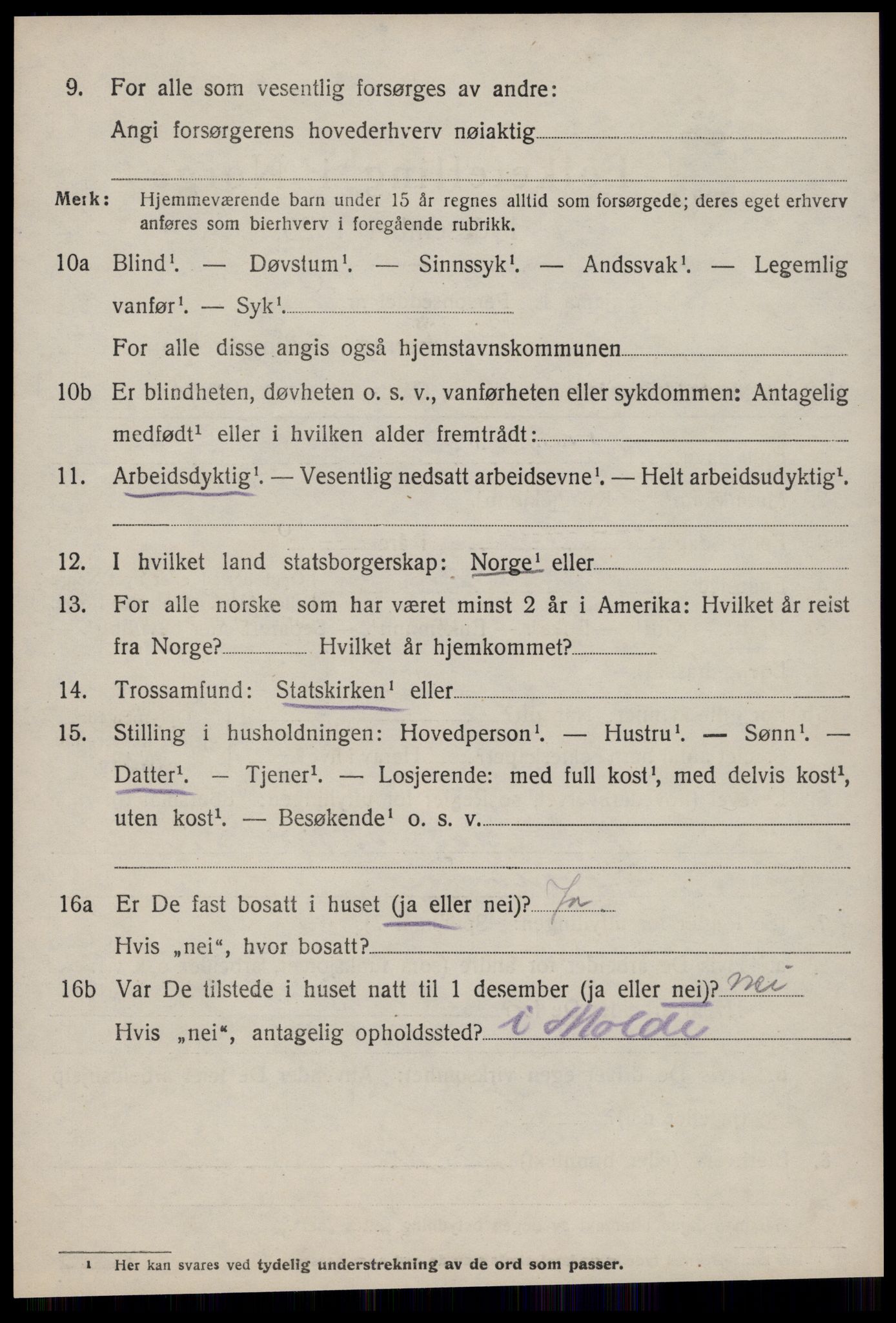 SAT, 1920 census for Aukra, 1920, p. 5046