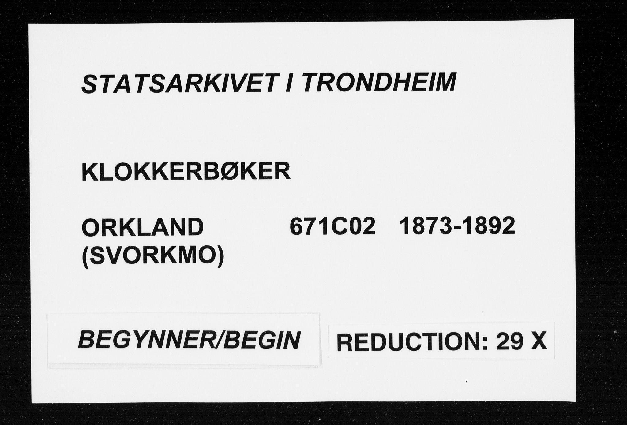 Ministerialprotokoller, klokkerbøker og fødselsregistre - Sør-Trøndelag, SAT/A-1456/671/L0843: Parish register (copy) no. 671C02, 1873-1892