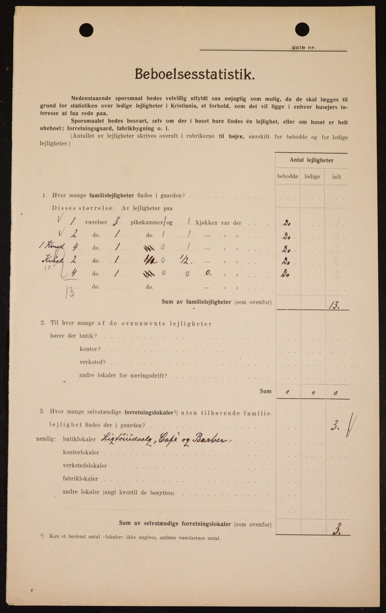 OBA, Municipal Census 1909 for Kristiania, 1909, p. 67053