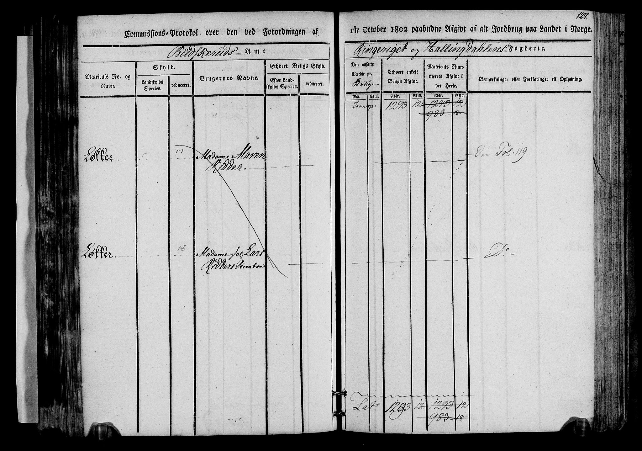 Rentekammeret inntil 1814, Realistisk ordnet avdeling, AV/RA-EA-4070/N/Ne/Nea/L0045: Ringerike og Hallingdal fogderi. Kommisjonsprotokoll for Norderhov prestegjeld, 1803, p. 130