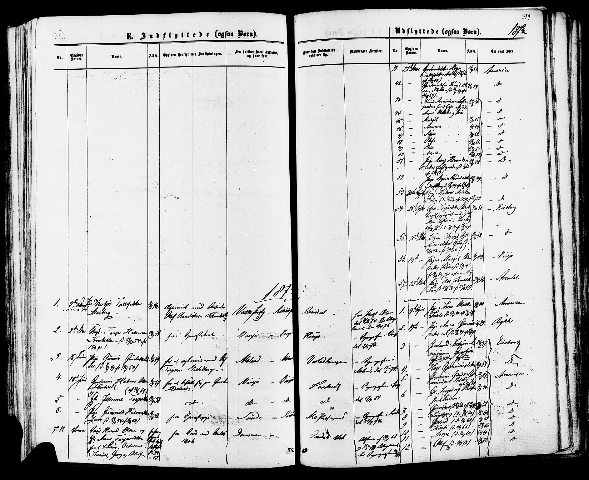Mo kirkebøker, SAKO/A-286/F/Fa/L0006: Parish register (official) no. I 6, 1865-1885, p. 329