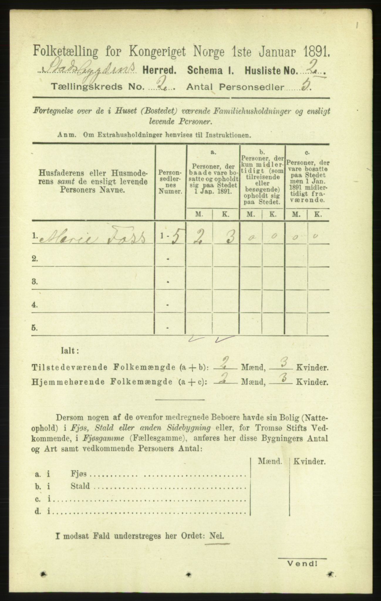 RA, 1891 census for 1625 Stadsbygd, 1891, p. 687