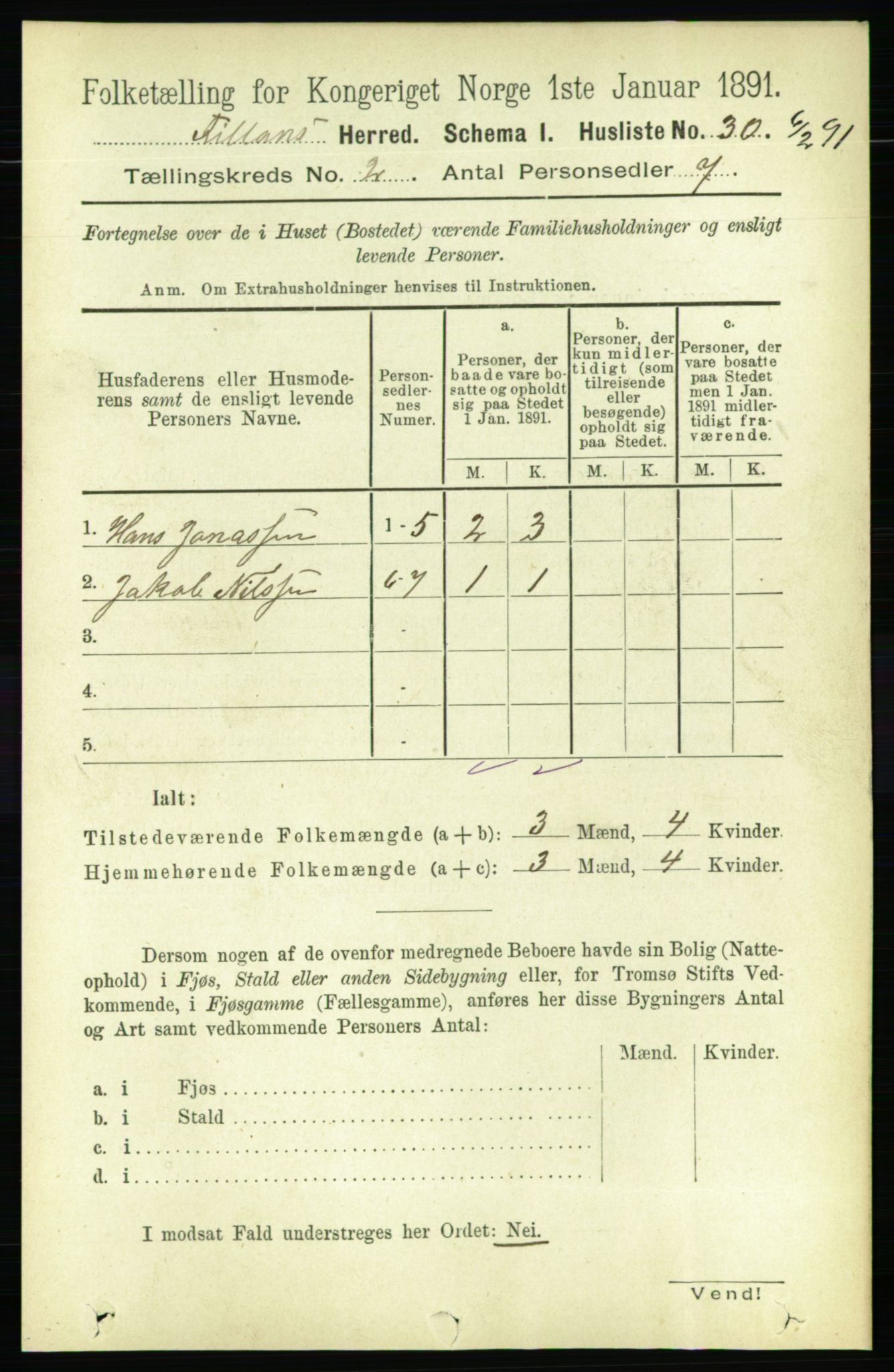 RA, 1891 census for 1616 Fillan, 1891, p. 219