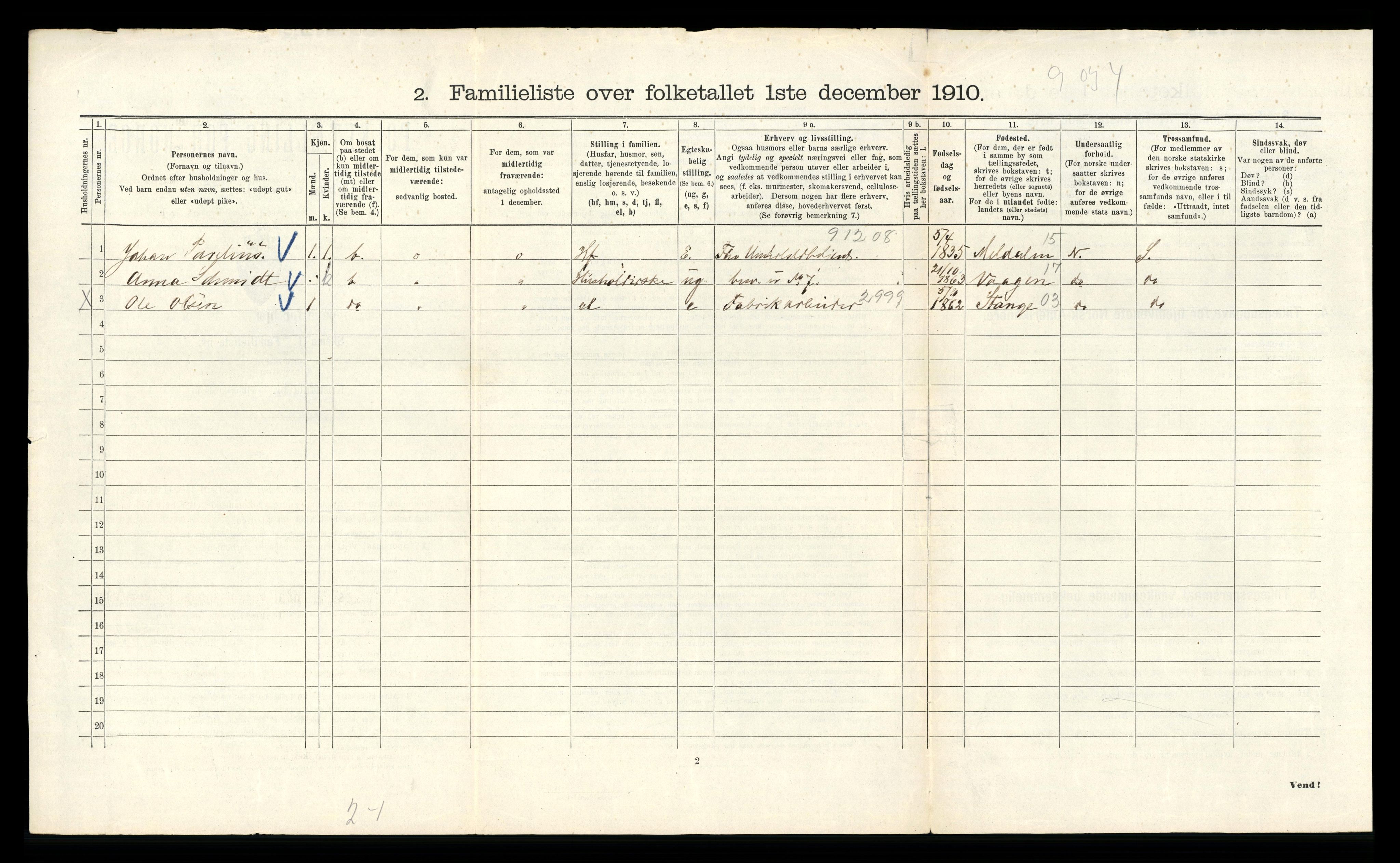 RA, 1910 census for Kristiania, 1910, p. 79084