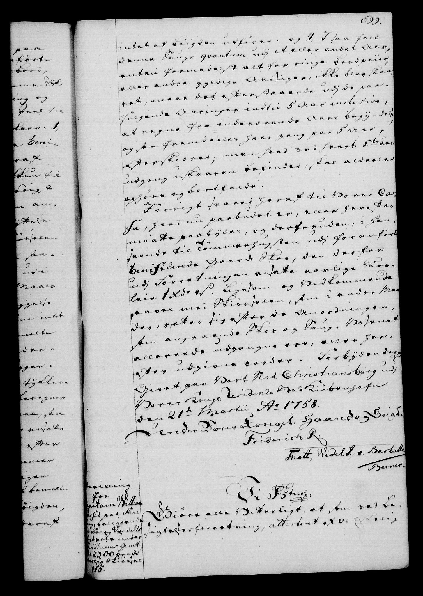 Rentekammeret, Kammerkanselliet, AV/RA-EA-3111/G/Gg/Gga/L0006: Norsk ekspedisjonsprotokoll med register (merket RK 53.6), 1749-1759, p. 699