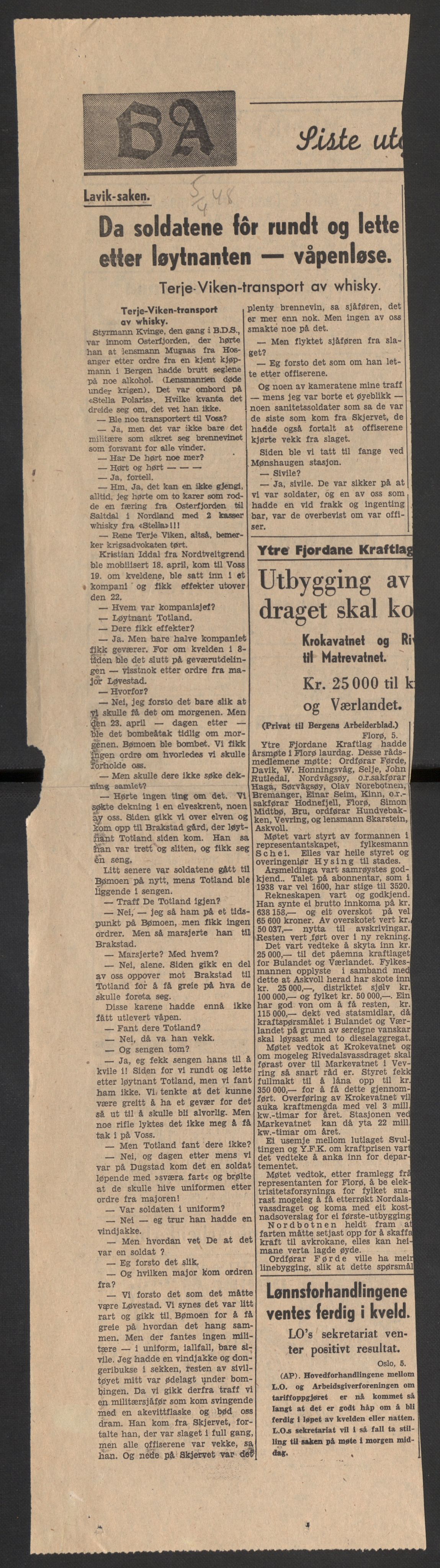 Forsvaret, Forsvarets krigshistoriske avdeling, AV/RA-RAFA-2017/Y/Yb/L0101: II-C-11-402  -  4. Divisjon., 1946-1948, p. 1021