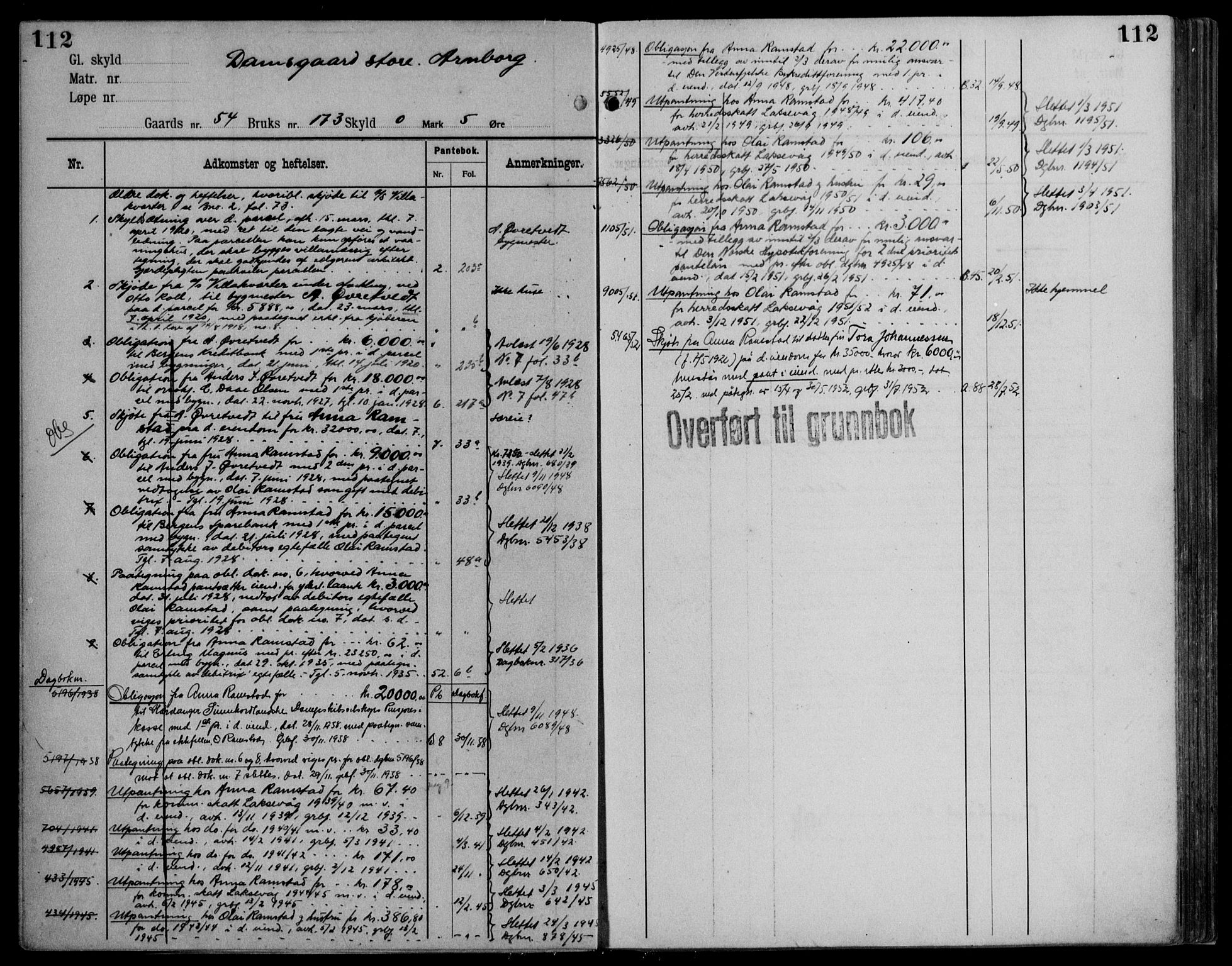 Midhordland sorenskriveri, AV/SAB-A-3001/1/G/Ga/Gab/L0115: Mortgage register no. II.A.b.115, p. 112