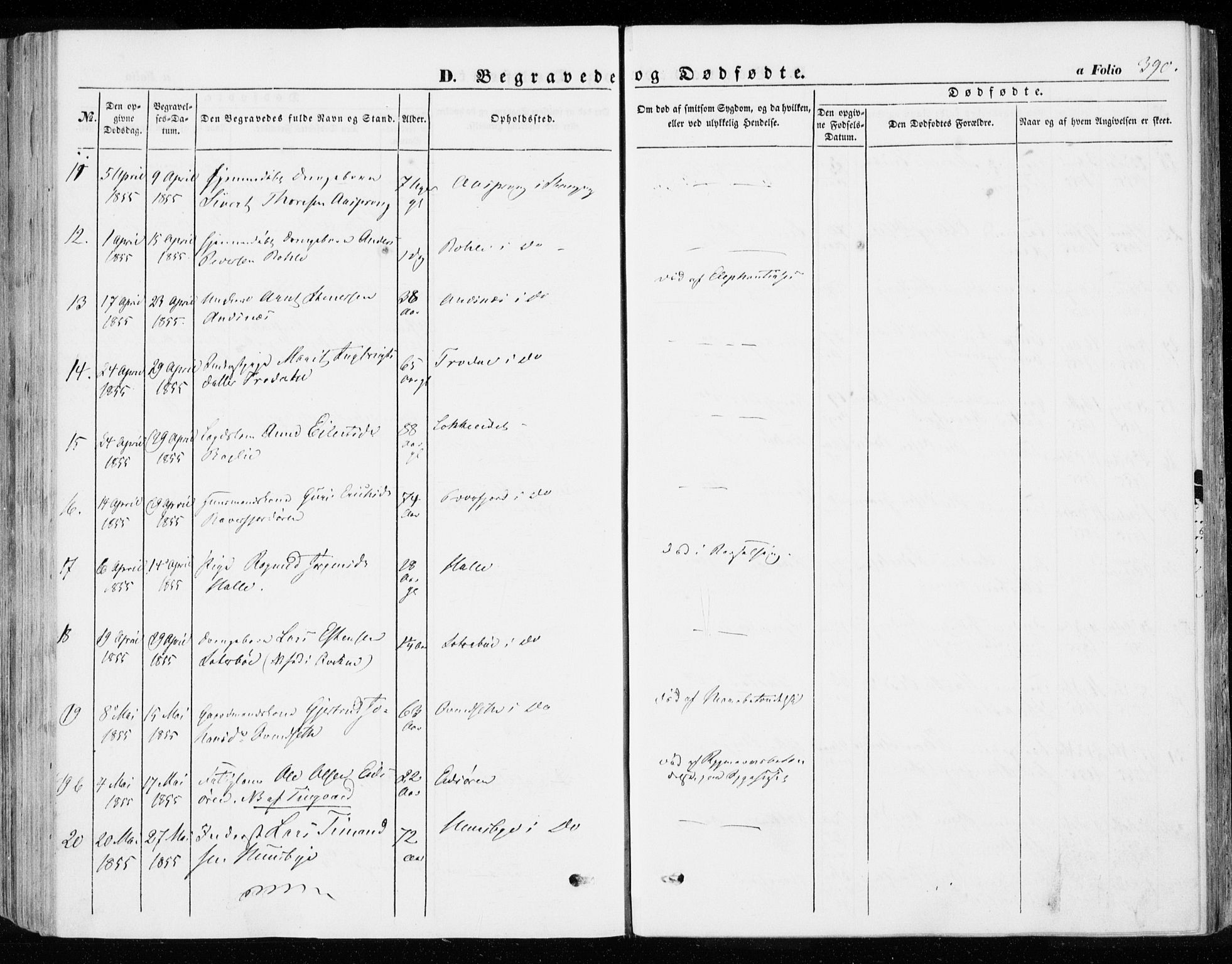 Ministerialprotokoller, klokkerbøker og fødselsregistre - Møre og Romsdal, SAT/A-1454/592/L1026: Parish register (official) no. 592A04, 1849-1867, p. 390