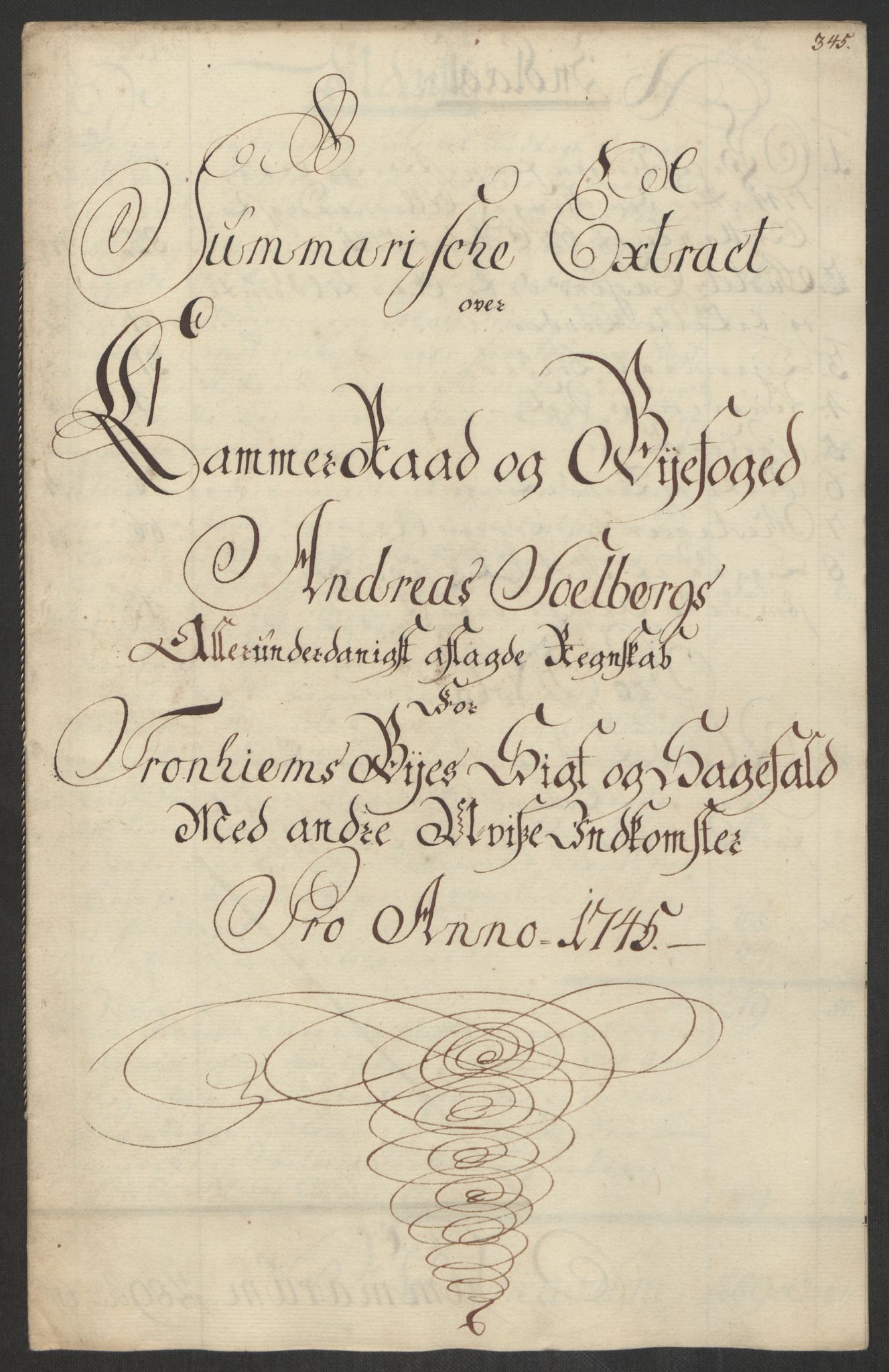 Rentekammeret inntil 1814, Reviderte regnskaper, Byregnskaper, RA/EA-4066/R/Rs/L0541: [S22] Sikt og sakefall, 1743-1746, p. 259