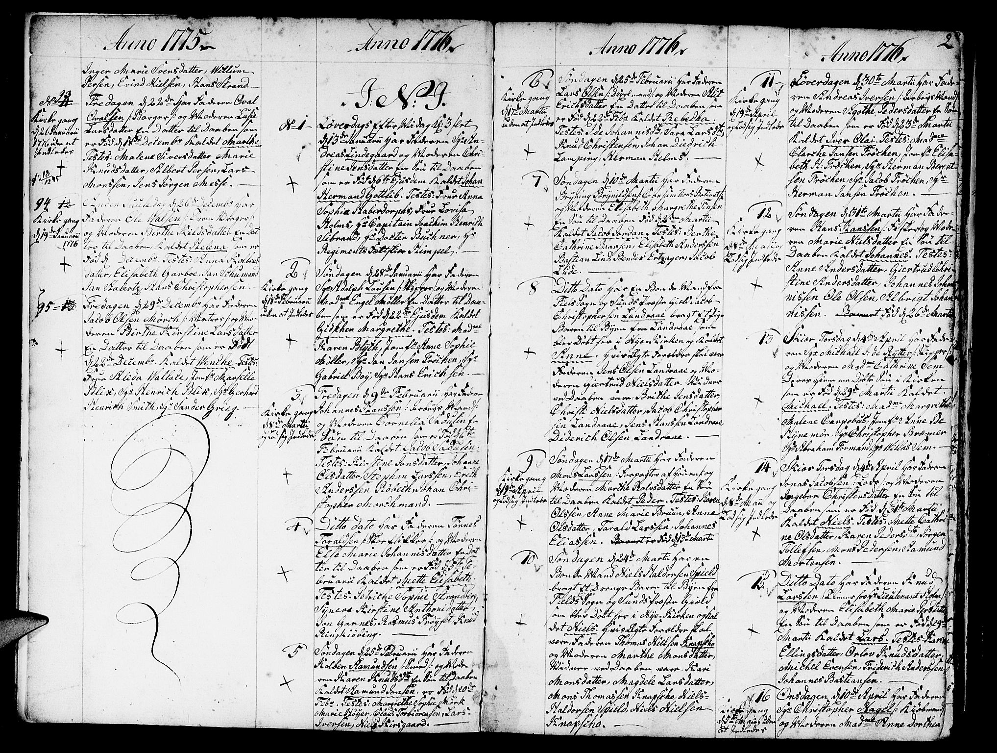 Nykirken Sokneprestembete, SAB/A-77101/H/Haa/L0005: Parish register (official) no. A 5, 1775-1808, p. 2