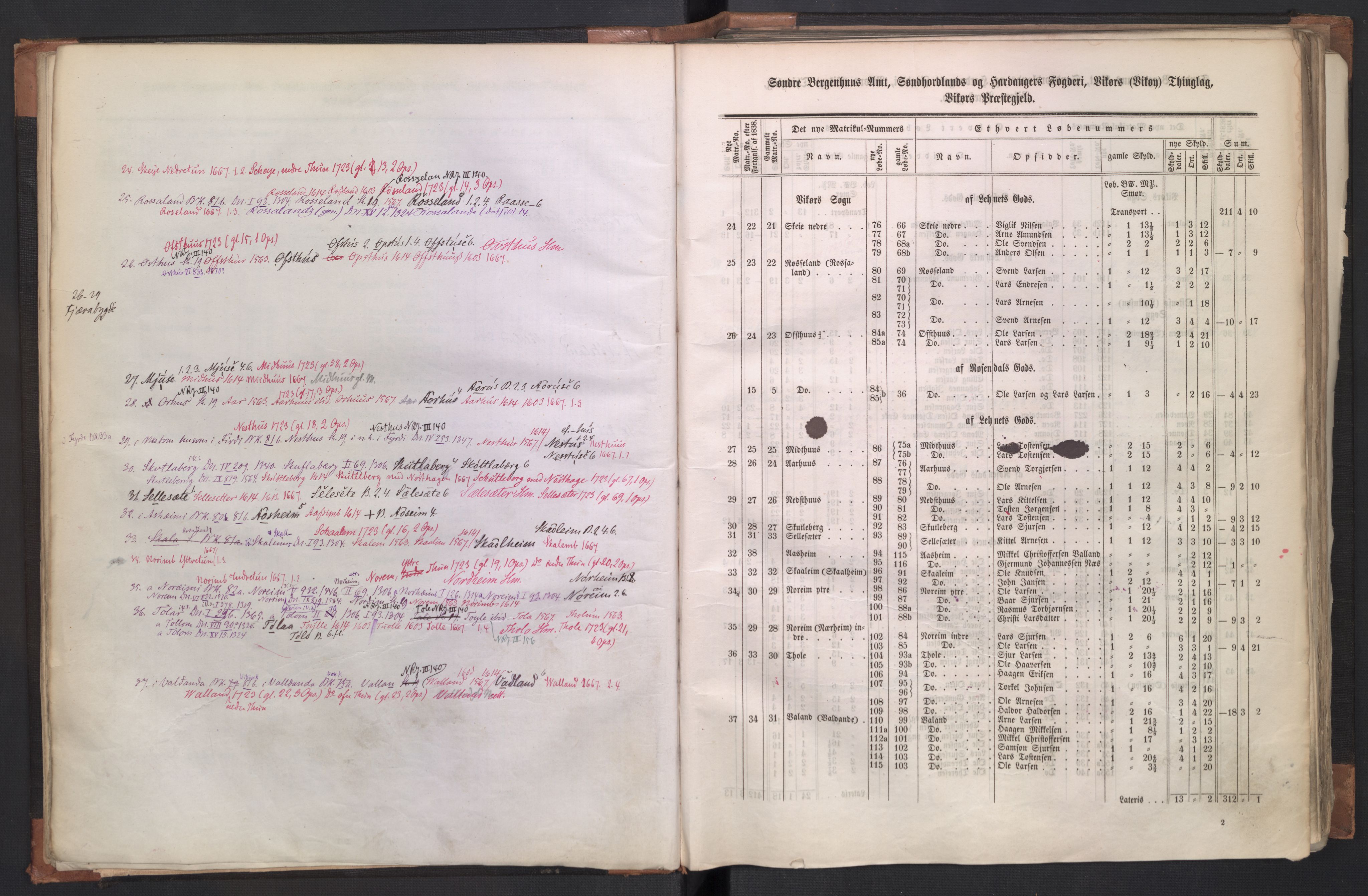 Rygh, AV/RA-PA-0034/F/Fb/L0011: Matrikkelen for 1838 - Søndre Bergenhus amt (Hordaaland fylke), 1838