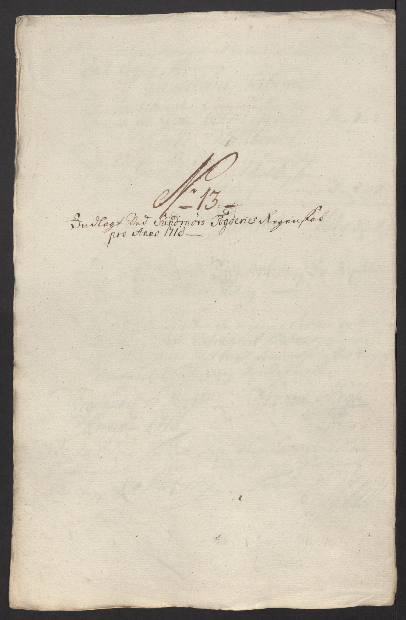 Rentekammeret inntil 1814, Reviderte regnskaper, Fogderegnskap, AV/RA-EA-4092/R54/L3570: Fogderegnskap Sunnmøre, 1718, p. 127