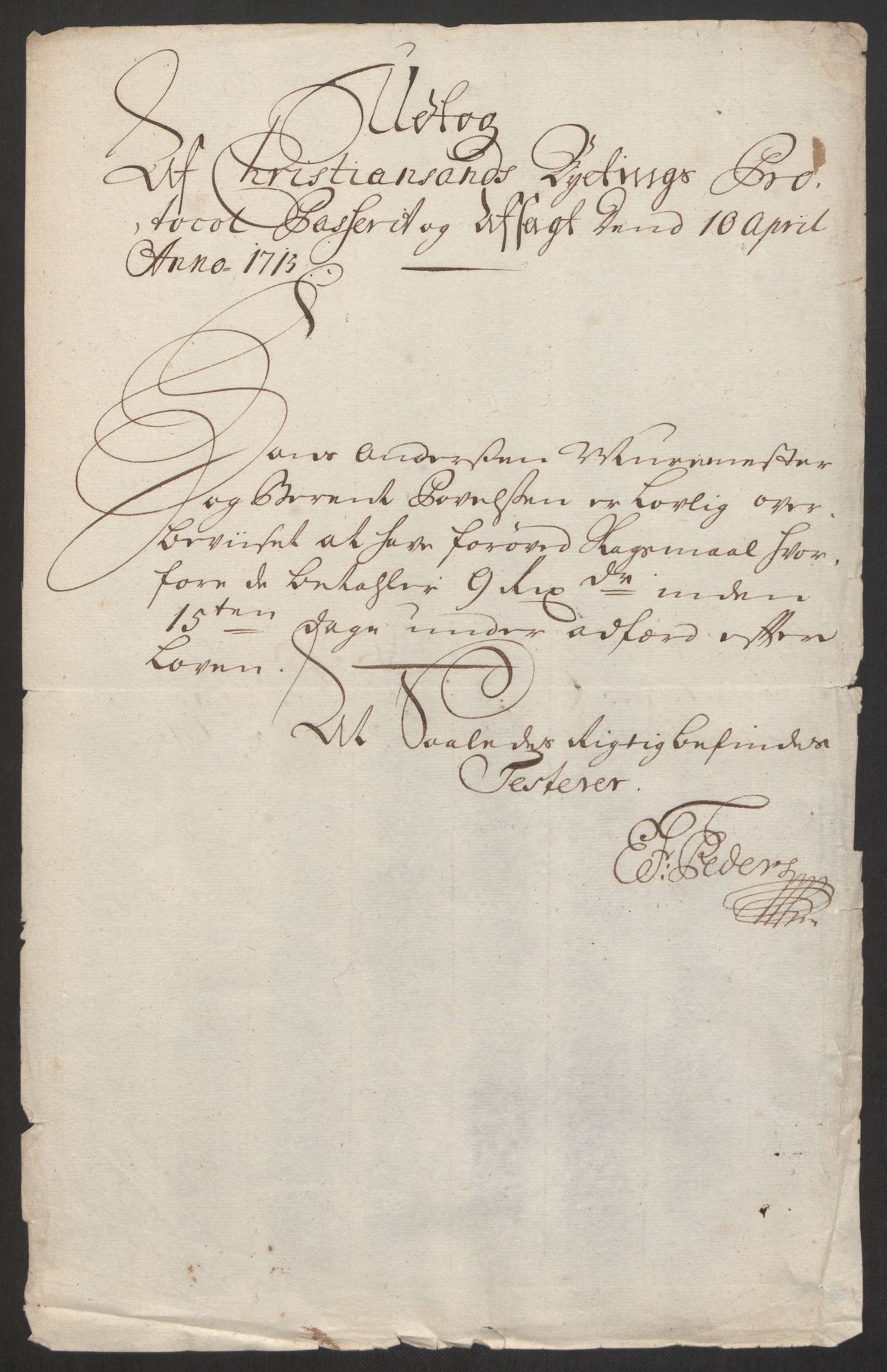 Rentekammeret inntil 1814, Reviderte regnskaper, Byregnskaper, RA/EA-4066/R/Rm/L0285: [M18] Sikt og sakefall, 1681-1718, p. 430