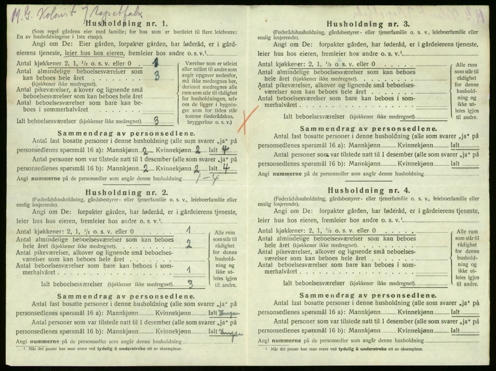 SAKO, 1920 census for Sem, 1920, p. 2529