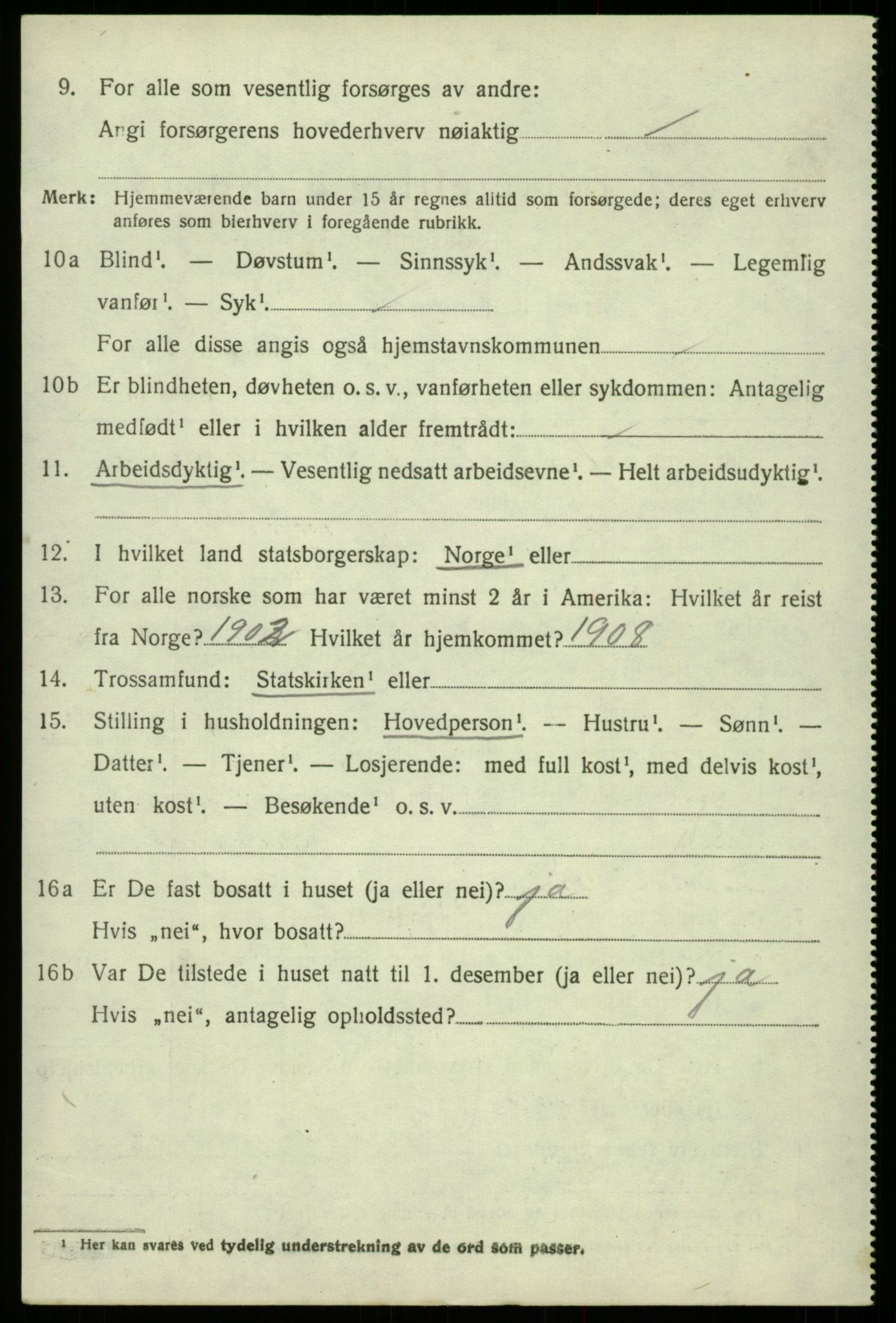 SAB, 1920 census for Odda, 1920, p. 4686